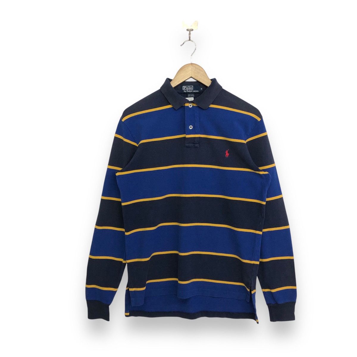 Polo Ralph Lauren Polo Ralph Lauren Pony Long Sleeve Collar Stripe Shirt Size US M / EU 48-50 / 2 - 1 Thumbnail