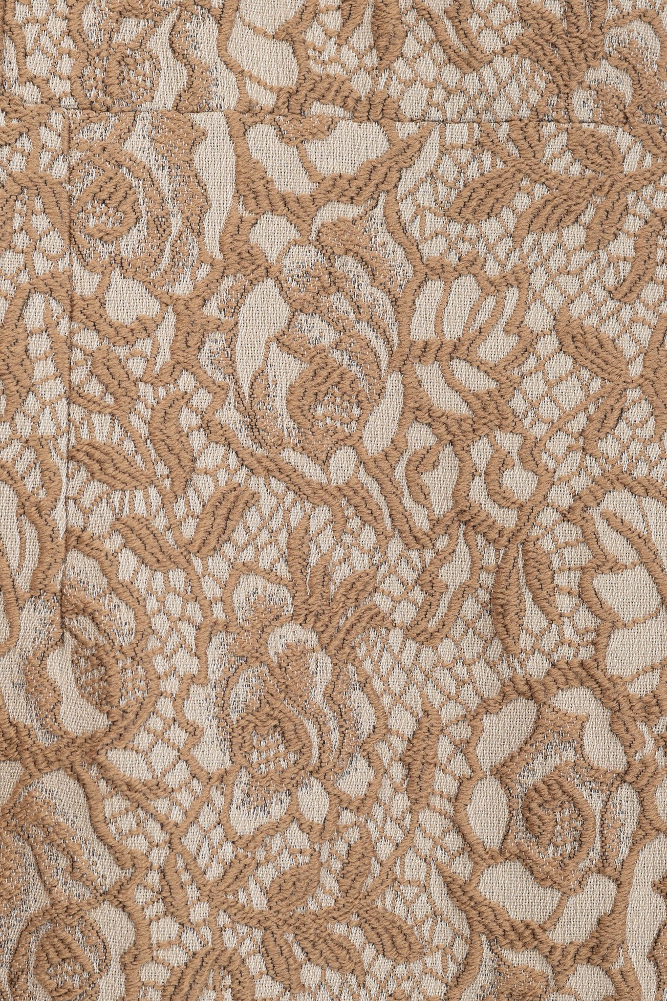 Dolce & Gabbana Dolce & Gabbana Brown Embroidered Floral-Lace Dress Size M / US 6-8 / IT 42-44 - 6 Thumbnail