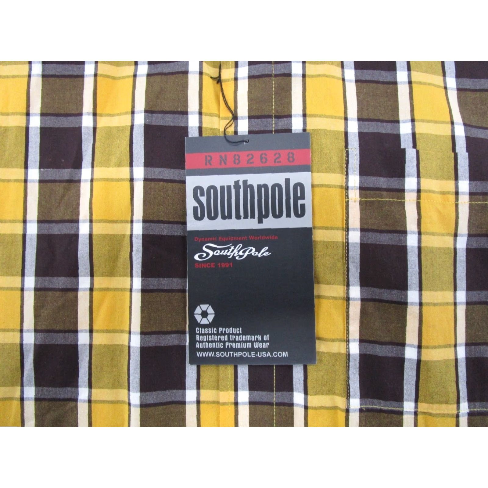 Southpole VTG Y2K SouthPole Mens XL Long Sleeve Flannel Shirt Baggy Hip Hop NWT Size US XL / EU 56 / 4 - 4 Thumbnail