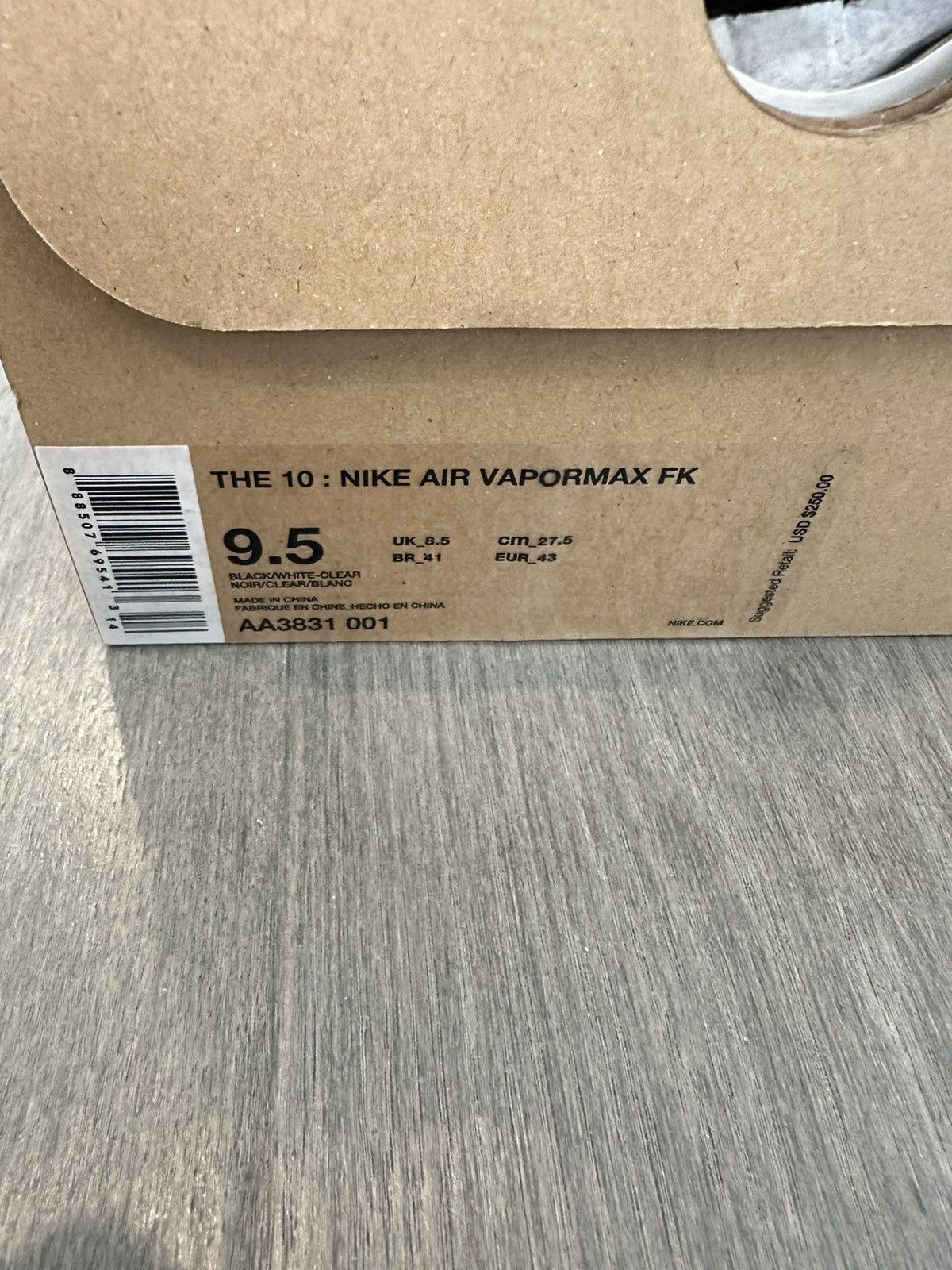 Nike × Off-White Nike X Air Vapormax the 10 Size US 9.5 / EU 42-43 - 3 Thumbnail
