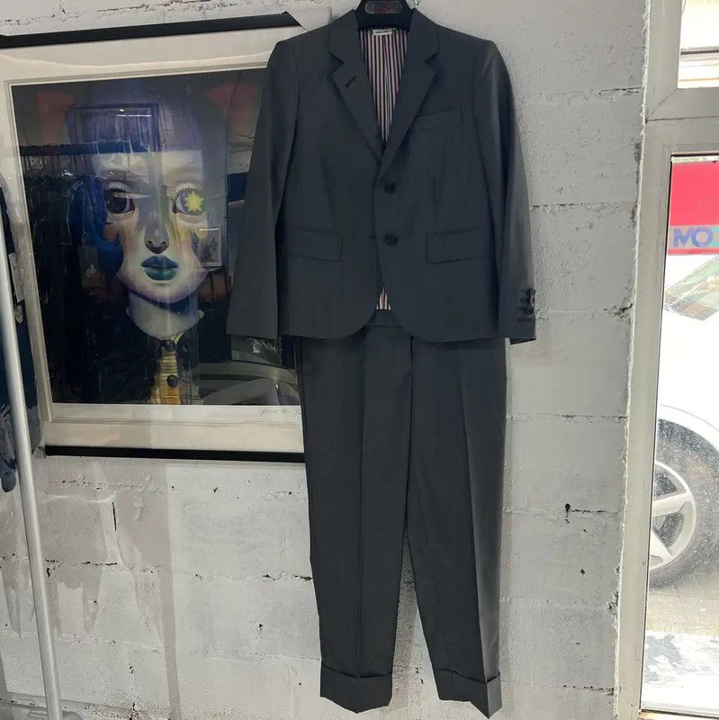 Thom Browne Thom Browne Gray Cotton Women's Trench Coat 0089 Size M / US 6-8 / IT 42-44 - 1 Thumbnail