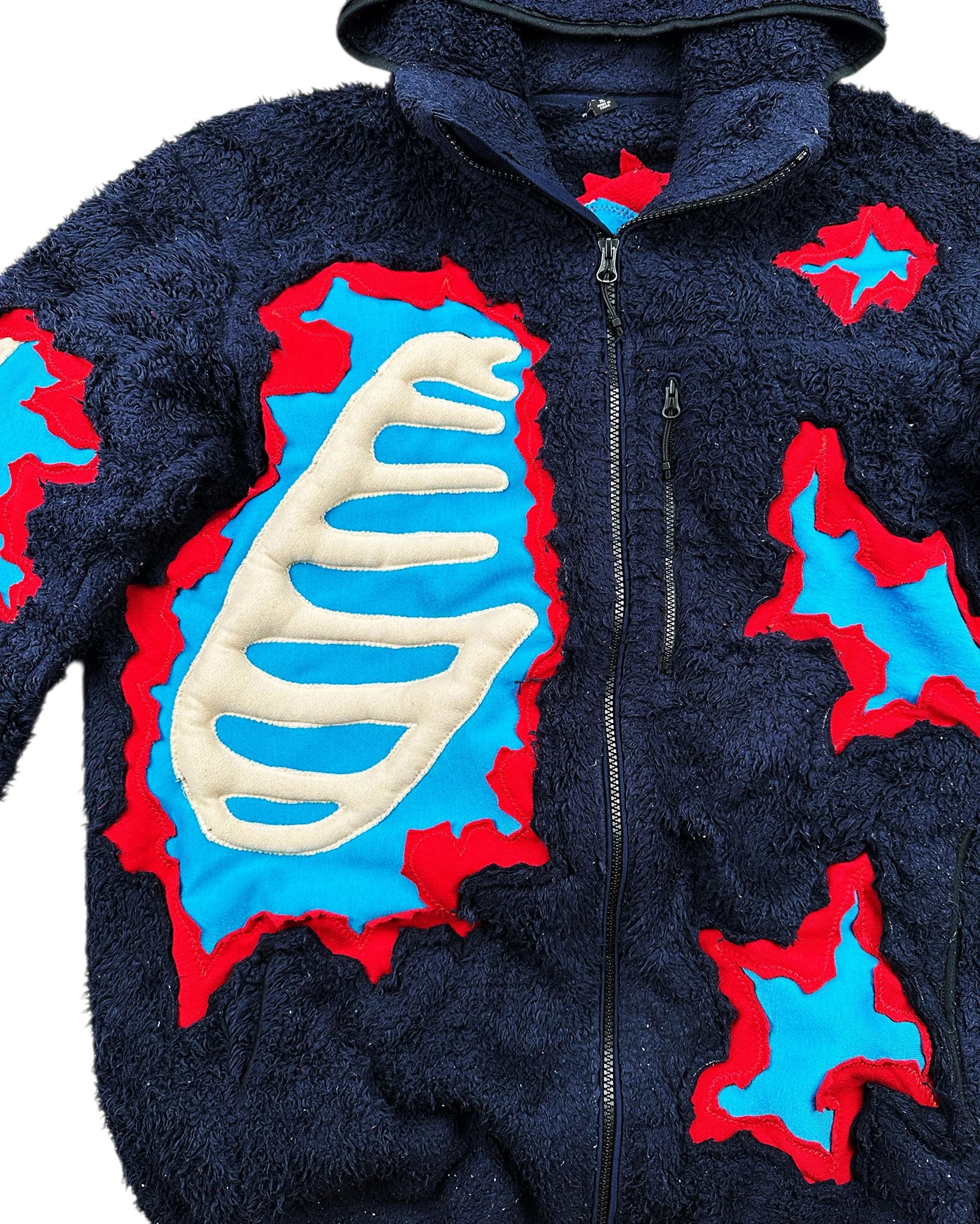 Japanese Brand Re-worked 1 of 1 Bone Puffy Deep Sherpa Jacket Size XL Size US XL / EU 56 / 4 - 8 Thumbnail