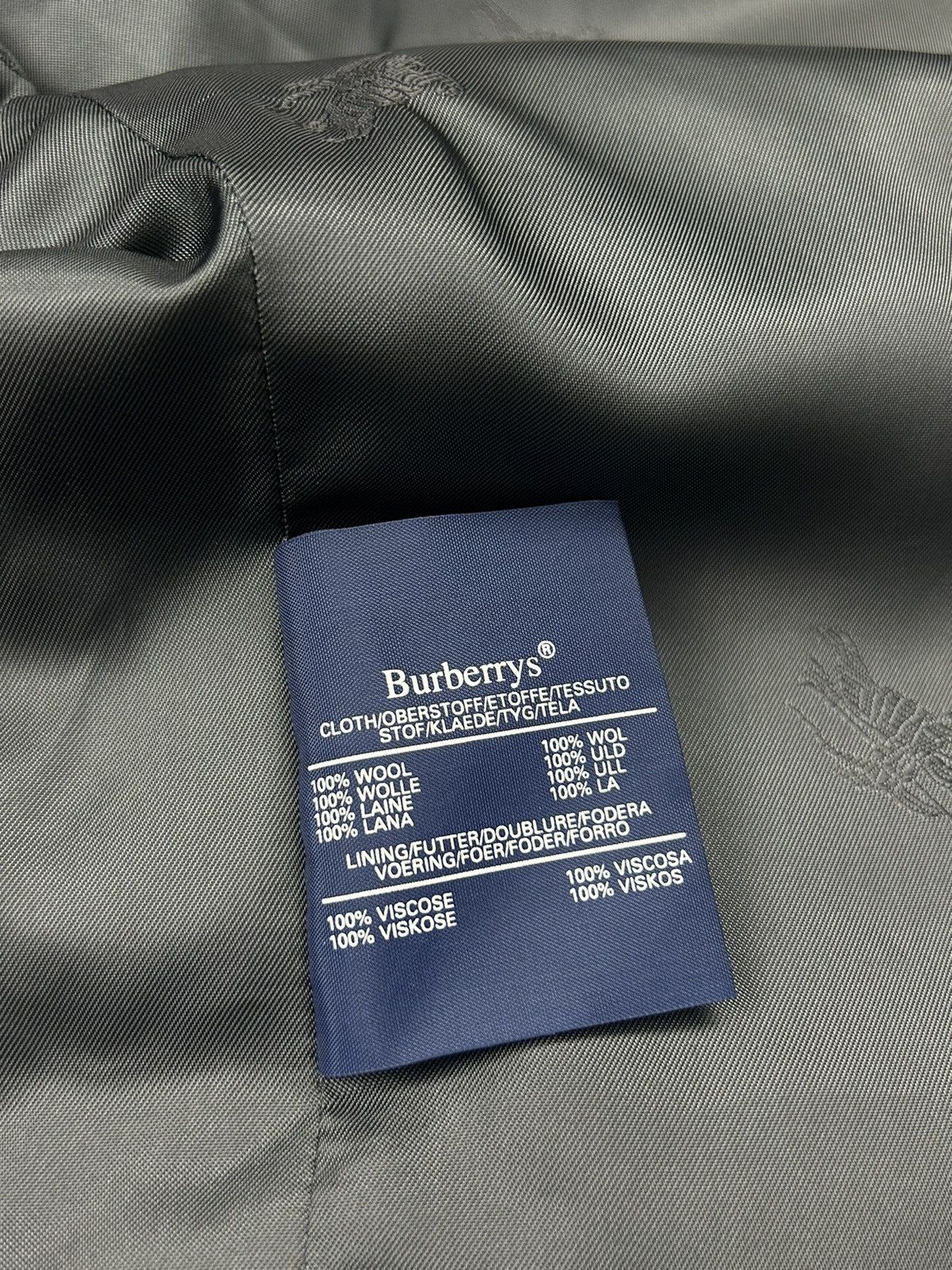 Burberry Burberry Women’s Grey Wool Blazer Made in England Vintage Size L / US 10 / IT 46 - 12 Thumbnail