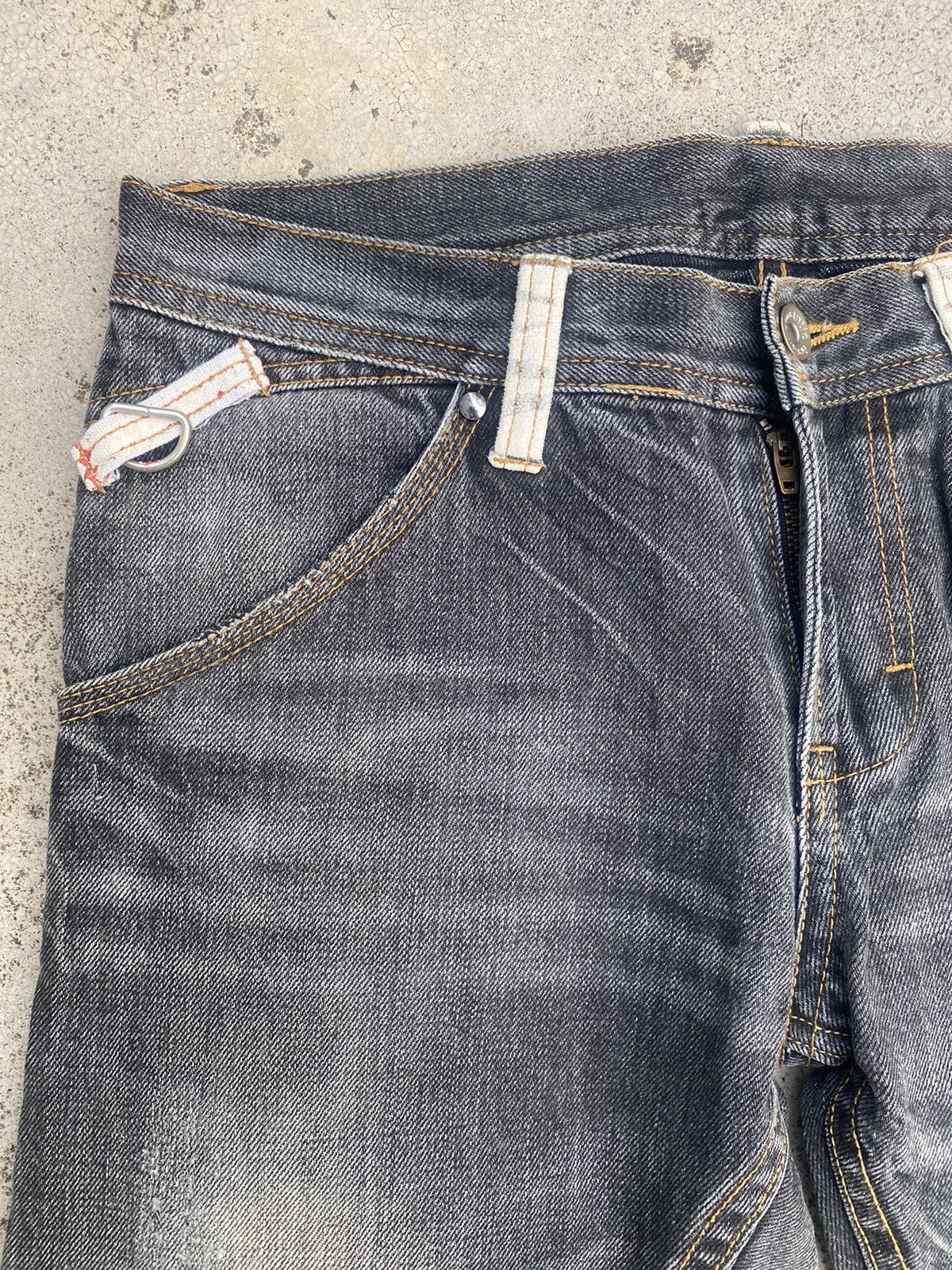 If Six Was Nine Japanese Brand Semantic Clawmark Straightcut Denim Jeans Size US 31 - 4 Thumbnail