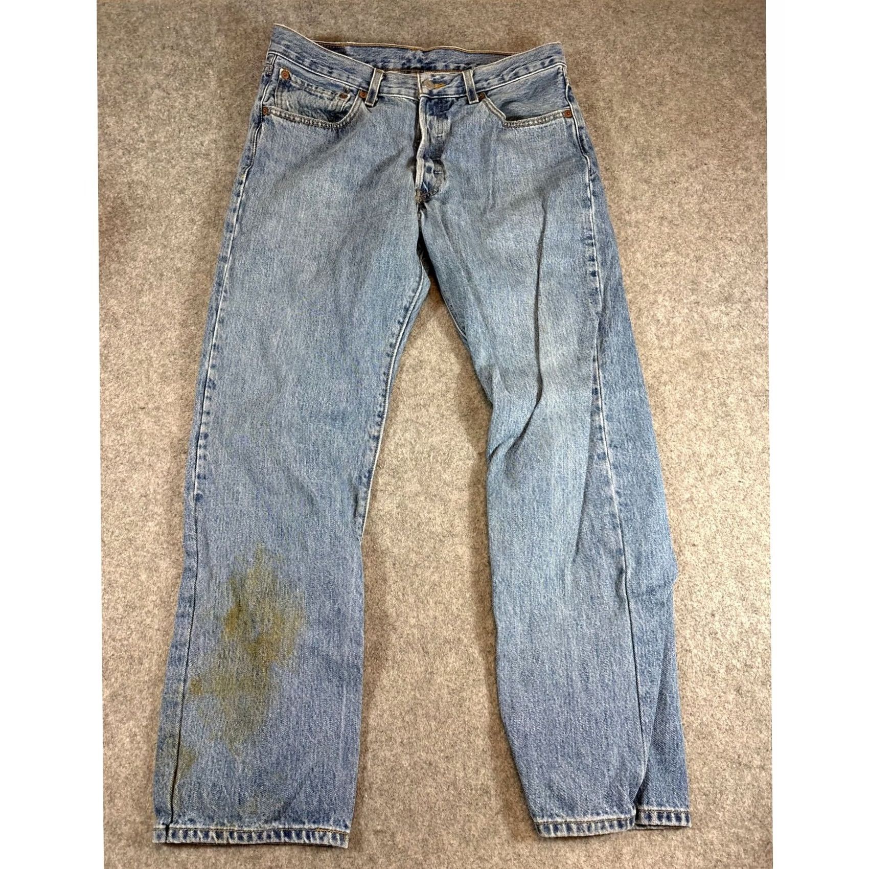 Levi's VINTAGE Levi's 501 Denim Straight Jeans Mens 33x30 Blue Cotton Faded USA Jeans Mens 33x30 Blue Cotton Faded USA Size US 33 - 4 Thumbnail