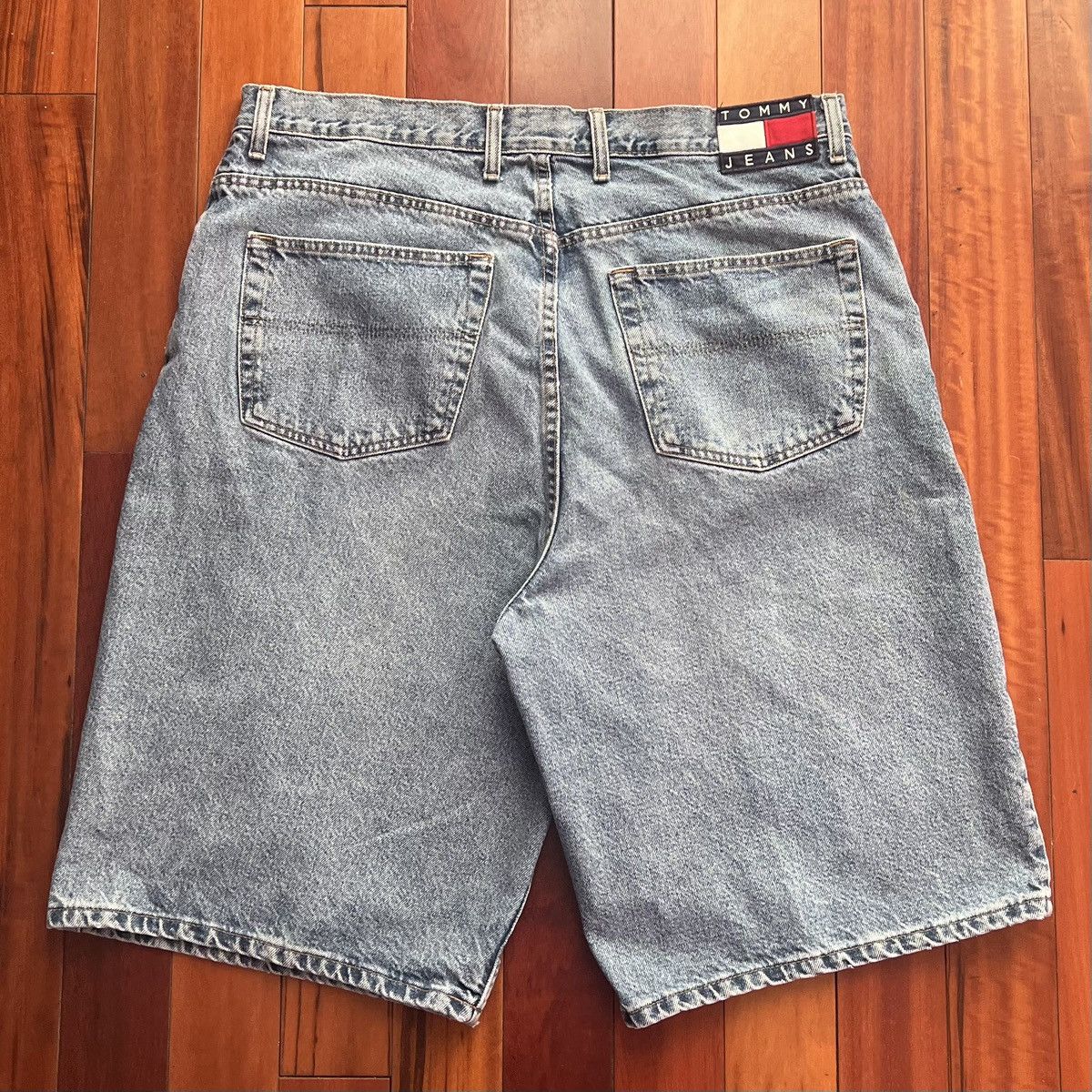 Vintage 90’s Tommy Hilfiger Baggy Jean Shorts Grailed