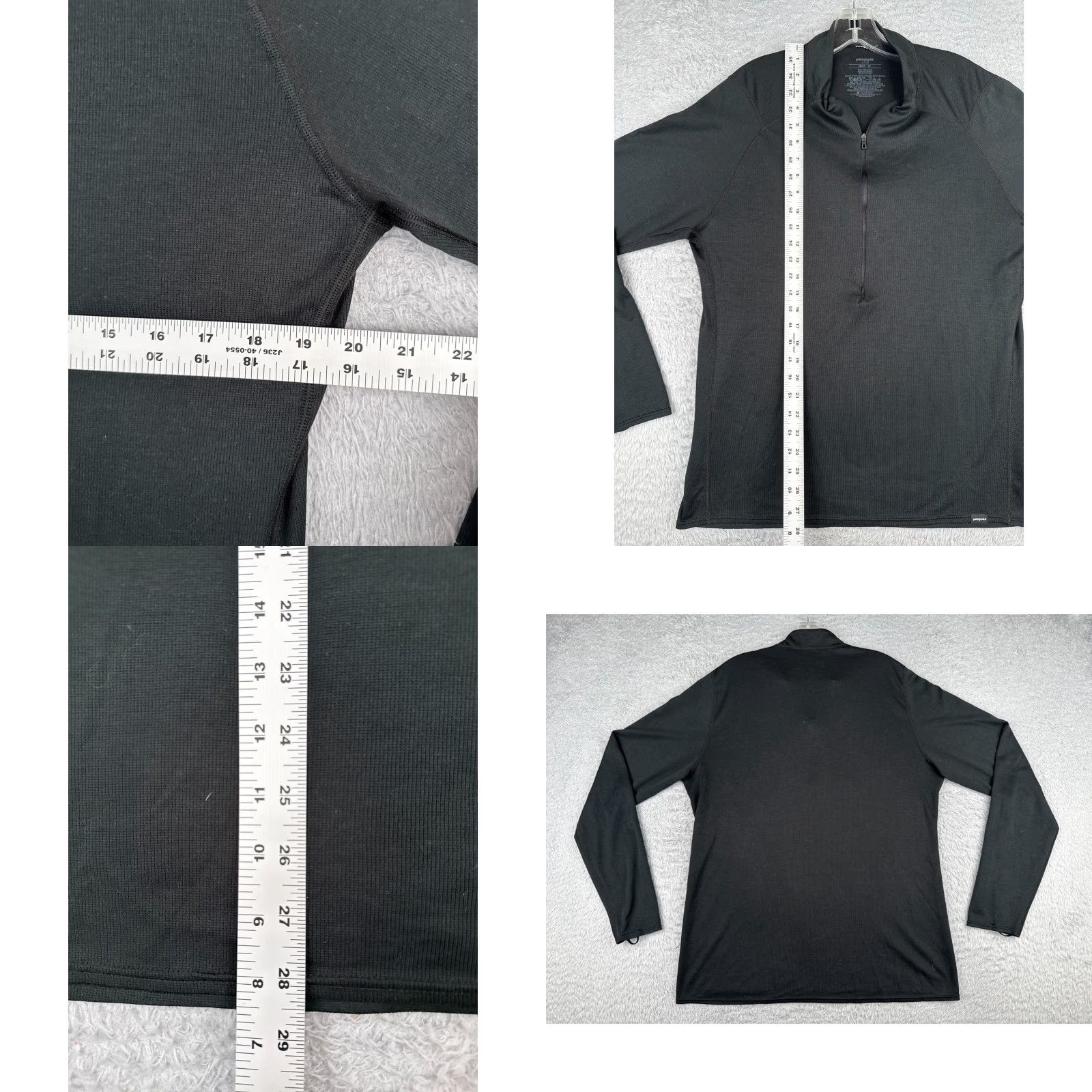Patagonia Patagonia Shirt Men XL Black 1/4 Zip Polyester Long Sleeve Capilene 2 Nature All Seasons Lightweight Breathable Crew Neck Logo Mens Size US XL / EU 56 / 4 - 8 Thumbnail