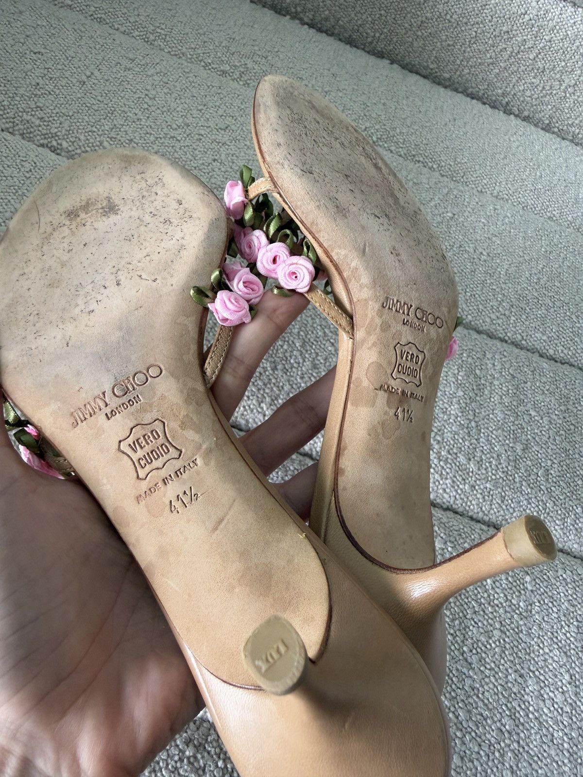 Jimmy Choo Jimmy Choo Roses Sandals Size US 10 / IT 40 - 8 Thumbnail