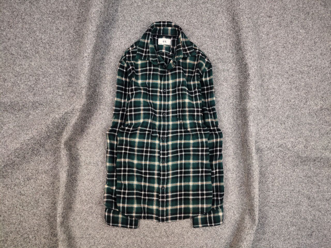 Flannel Vintage 90's Flannel Checkered Dark Shirt Travis Scott Style Size US M / EU 48-50 / 2 - 2 Thumbnail