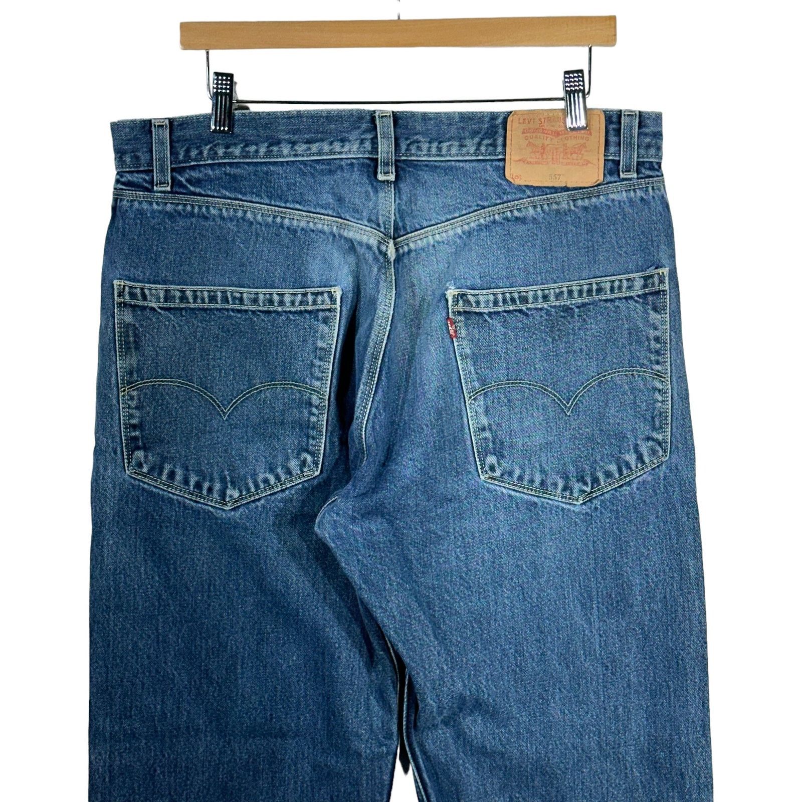 Vintage Copy of Vintage Levi's 557 Distressed Jeans Size US 36 / EU 52 - 4 Thumbnail