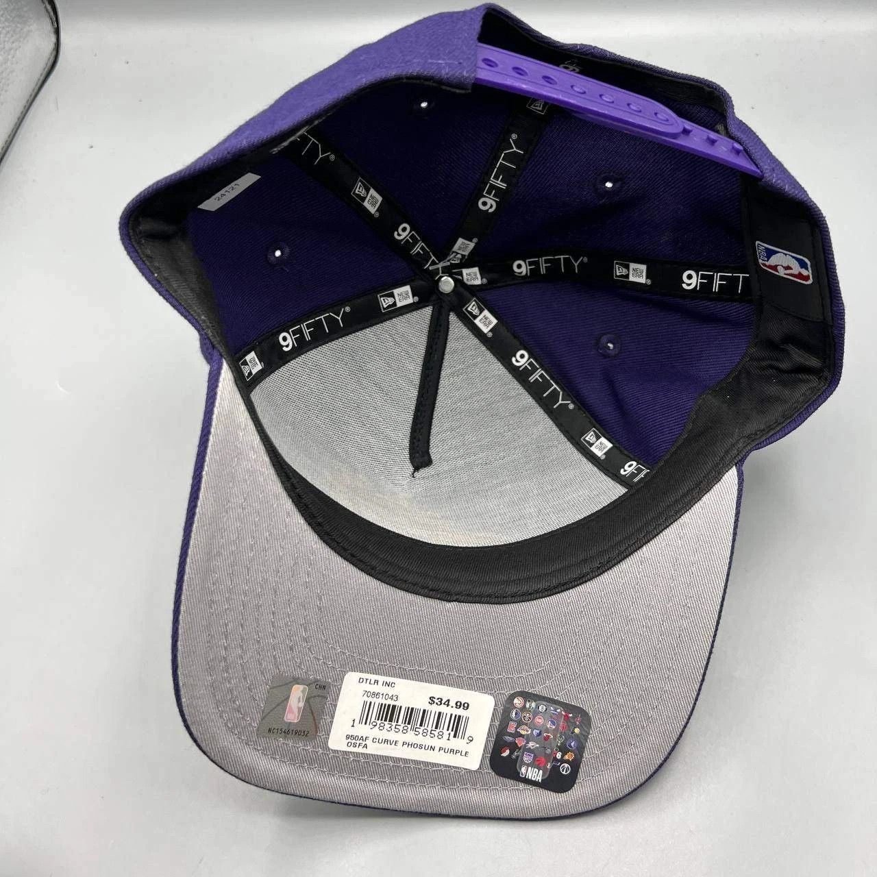 New Era Phoenix Suns Hat Men Purple NBA Snap Back Cap New A-Frame Size ONE SIZE - 2 Thumbnail