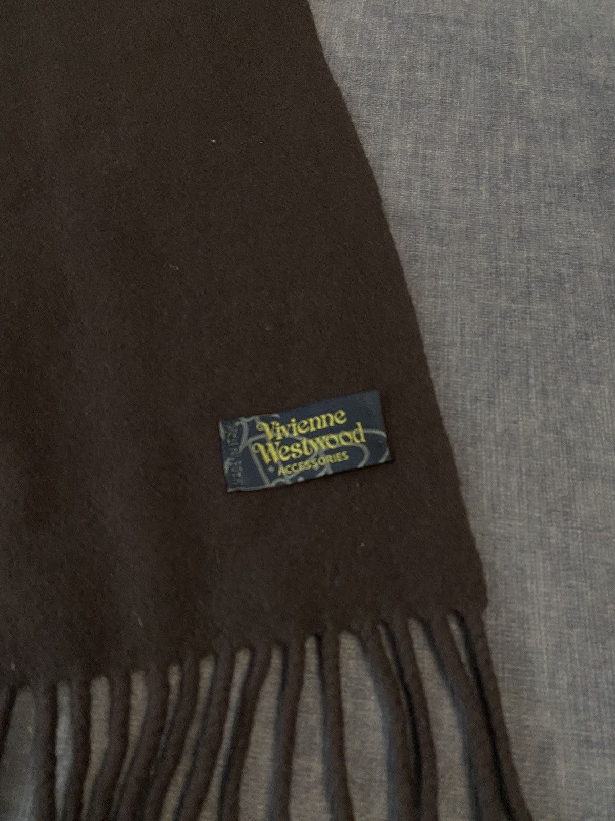 Designer × Vivienne Westwood Vivienne Westwood 100%Wool Scarf Size ONE SIZE - 3 Thumbnail