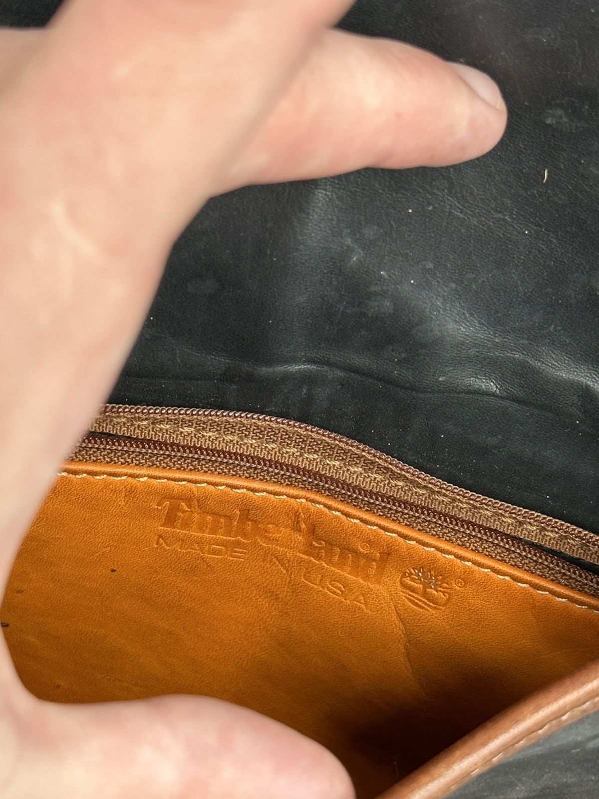 Timberland × Vintage Timberland Made In USA Vintage Classic Leather Mini Bag Size ONE SIZE - 11 Thumbnail