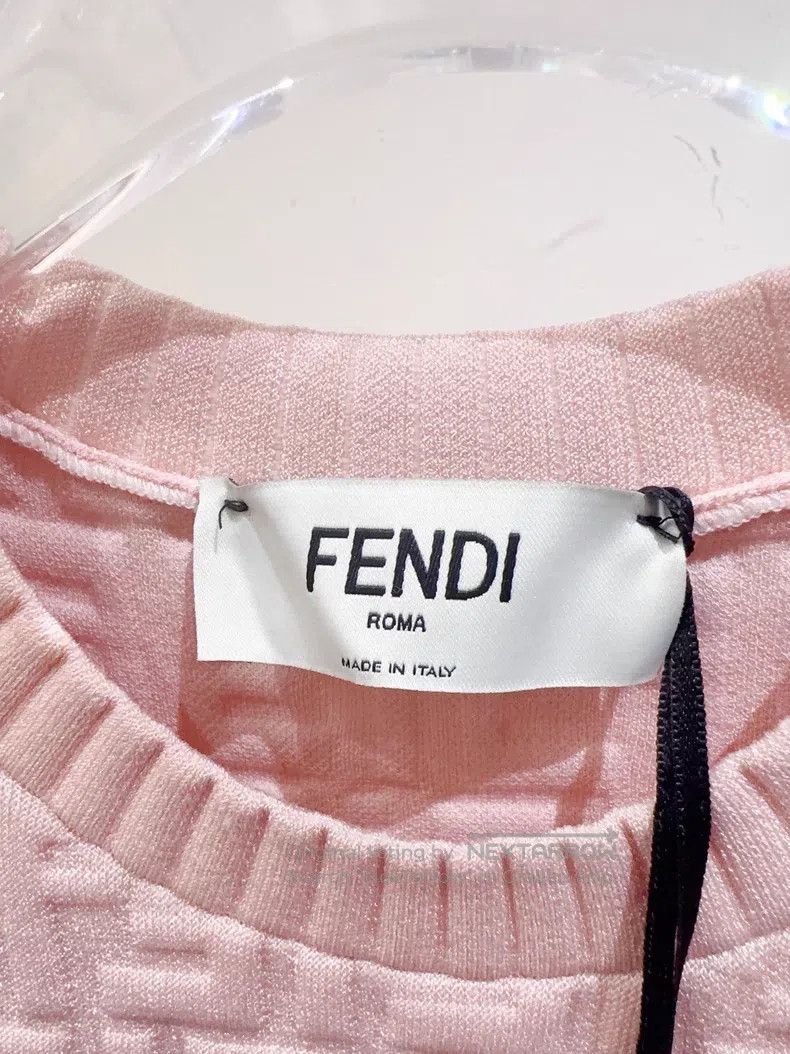 Fendi Fendi Logo All-Over Dress Size XS / US 0-2 / IT 36-38 - 2 Thumbnail