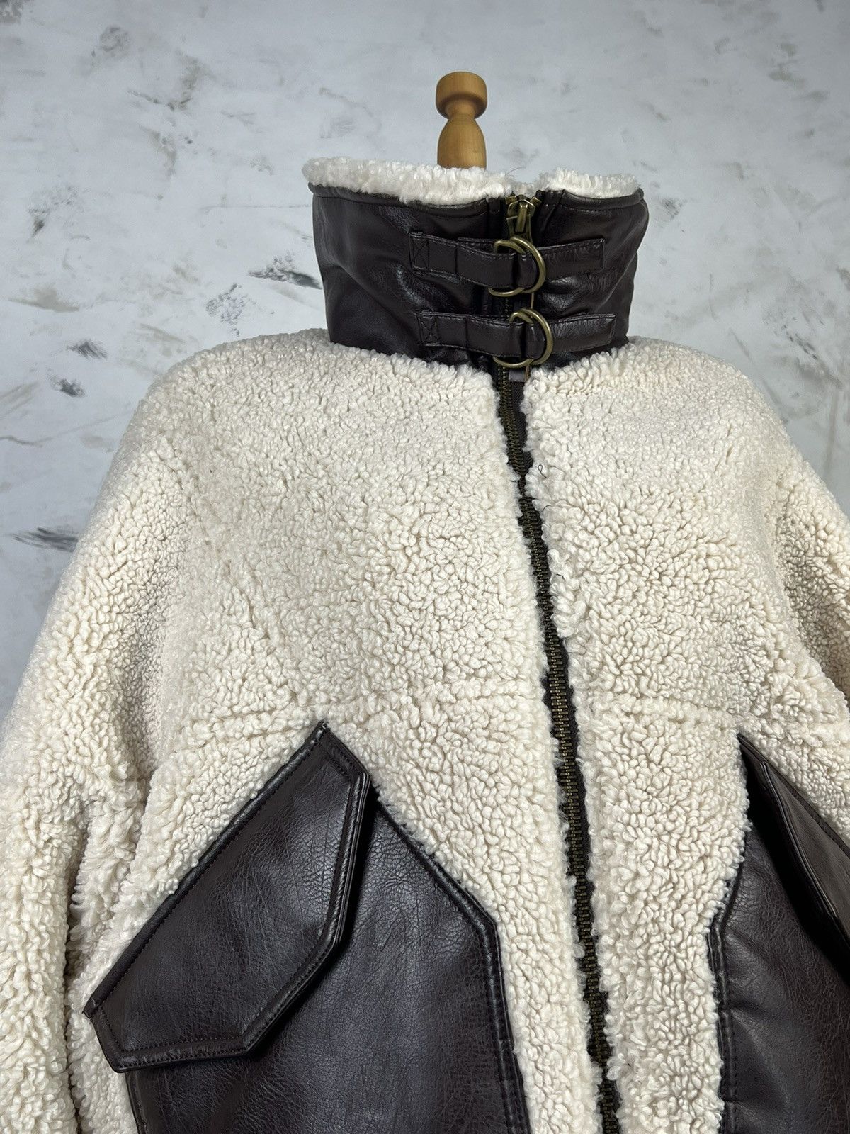 Alpha Industries Alpha Industries Shearling Bomber Jacket Size L Size L / US 10 / IT 46 - 3 Thumbnail