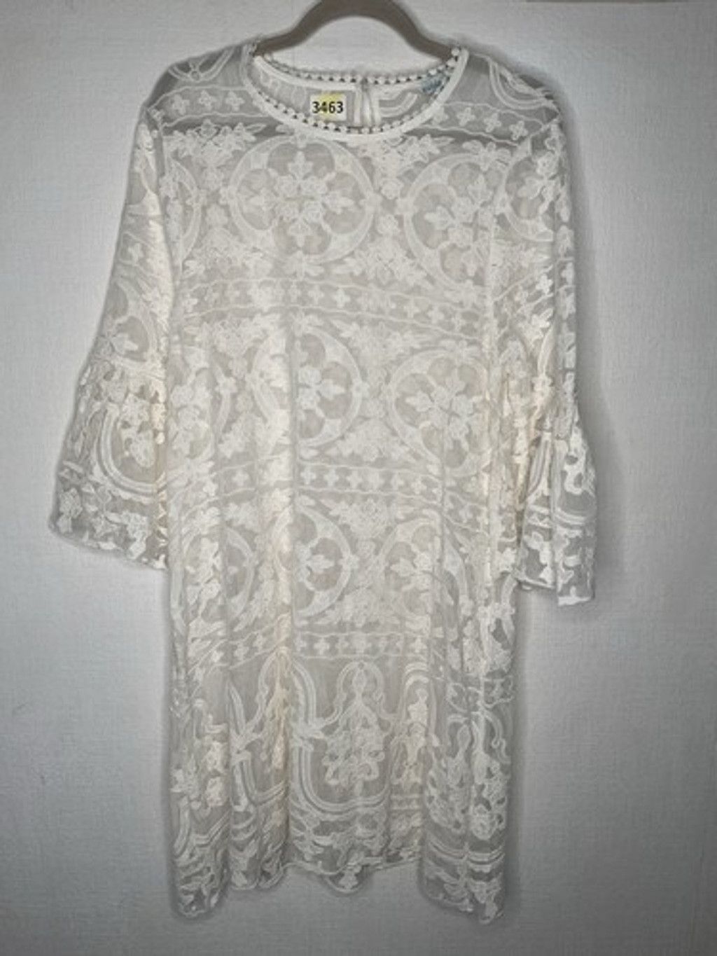 Other NWOT Sundance Silk Sheer Susannah Lace Overlay Midi Dress L Size L / US 10 / IT 46 - 8 Thumbnail