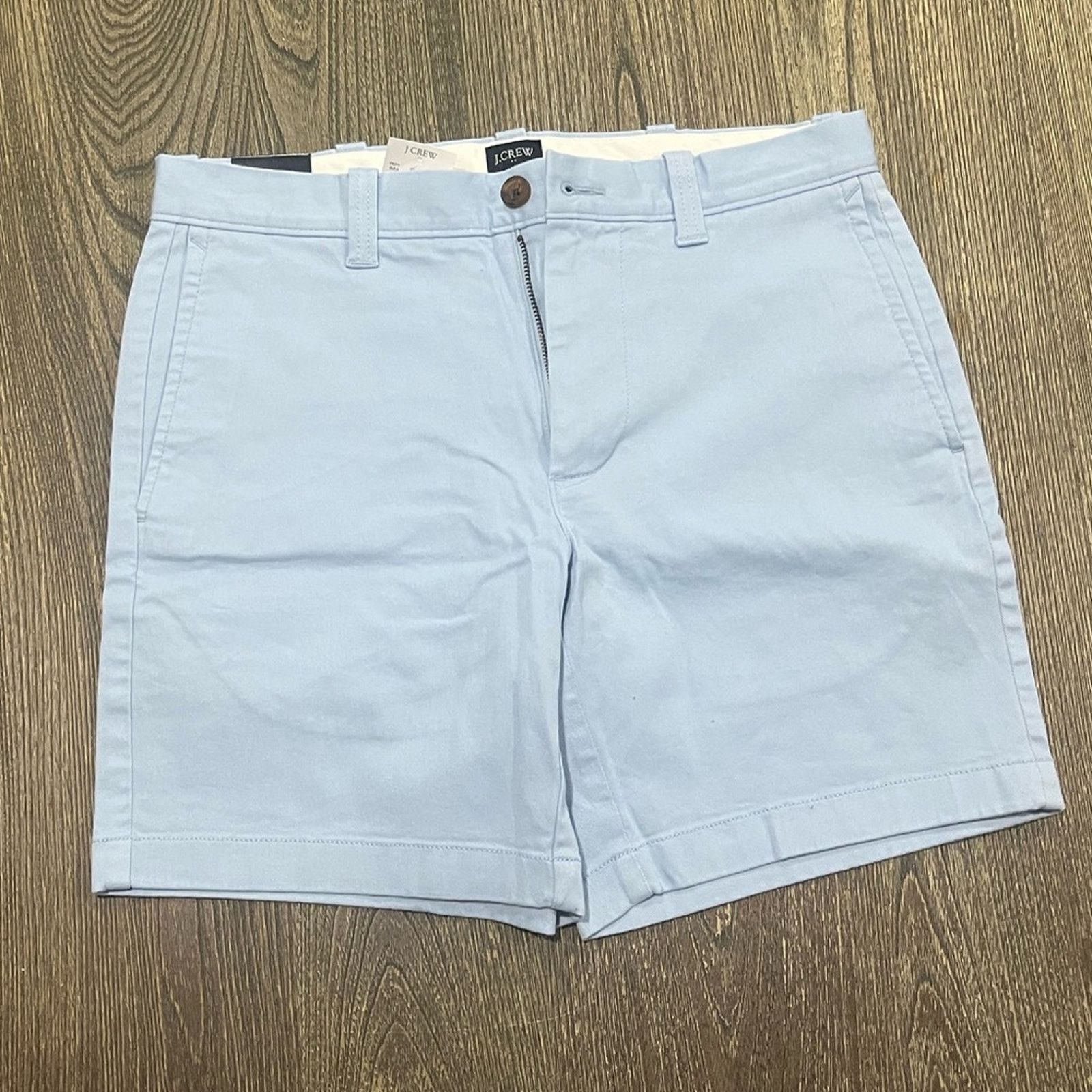 Vintage NWT J Crew Shorts 7" Flex Chino Flat Front Mid Rise Size 29 Size 29" - 1 Thumbnail