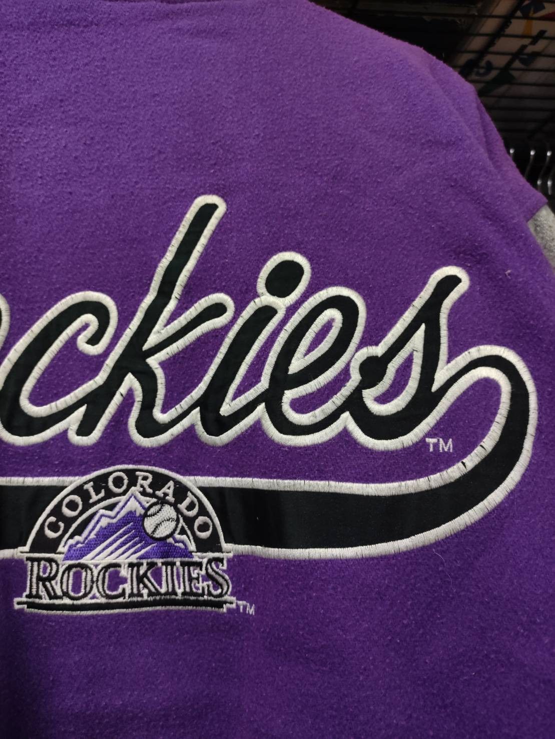 MLB Vtg Colorado Rockies Team MLB Bomber Logo7 Jacket Size US L / EU 52-54 / 3 - 14 Thumbnail