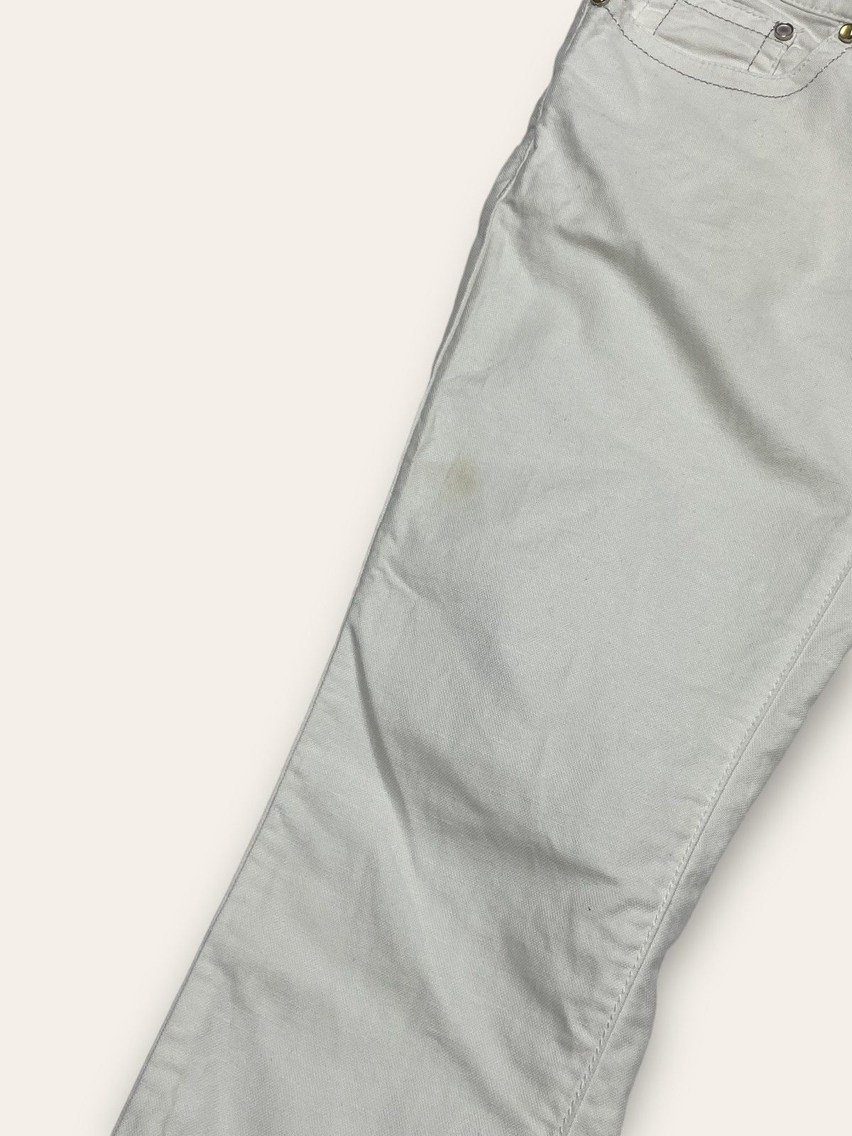 Versace Vintage VERSACE JEANS COUTURE White Denim Jeans Y2K Size US 30 / EU 46 - 17 Thumbnail