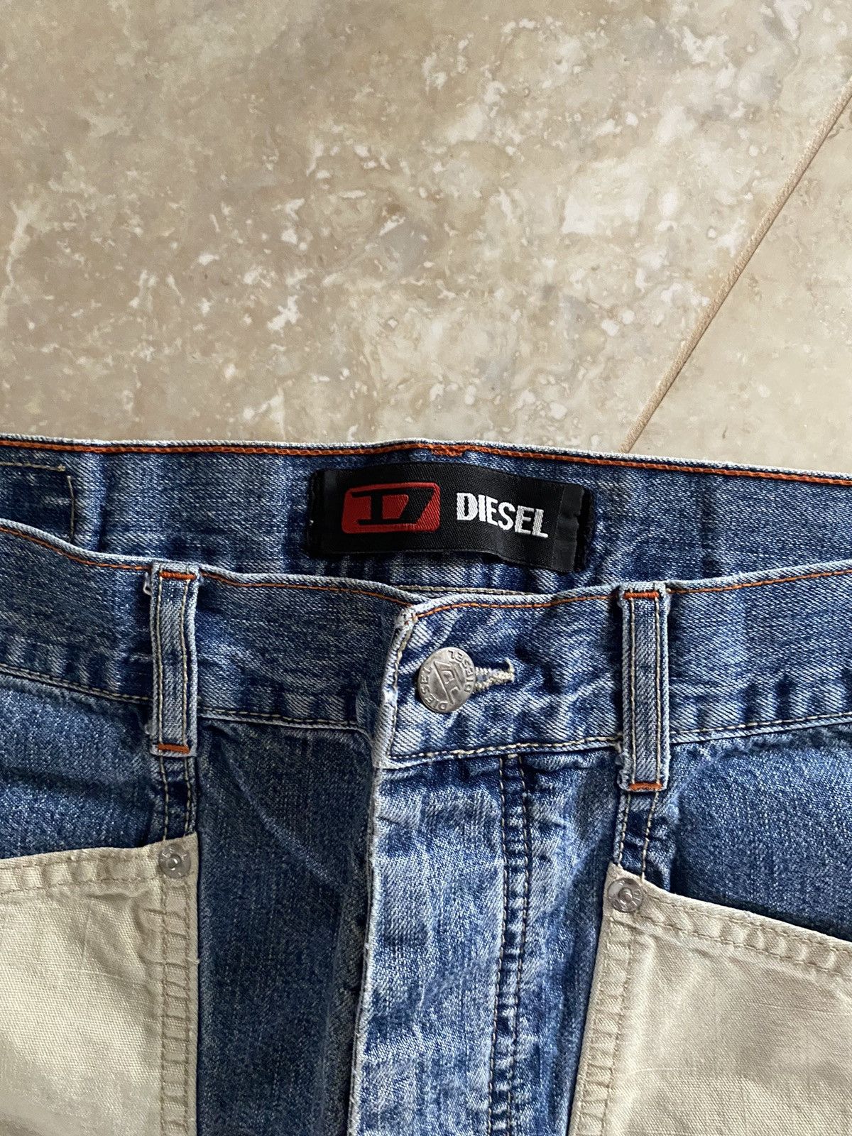 Diesel Vintage Diesel Hybrid Baggy Muddy Denim Japanese Washed Y2K Size US 38 / EU 54 - 13 Thumbnail