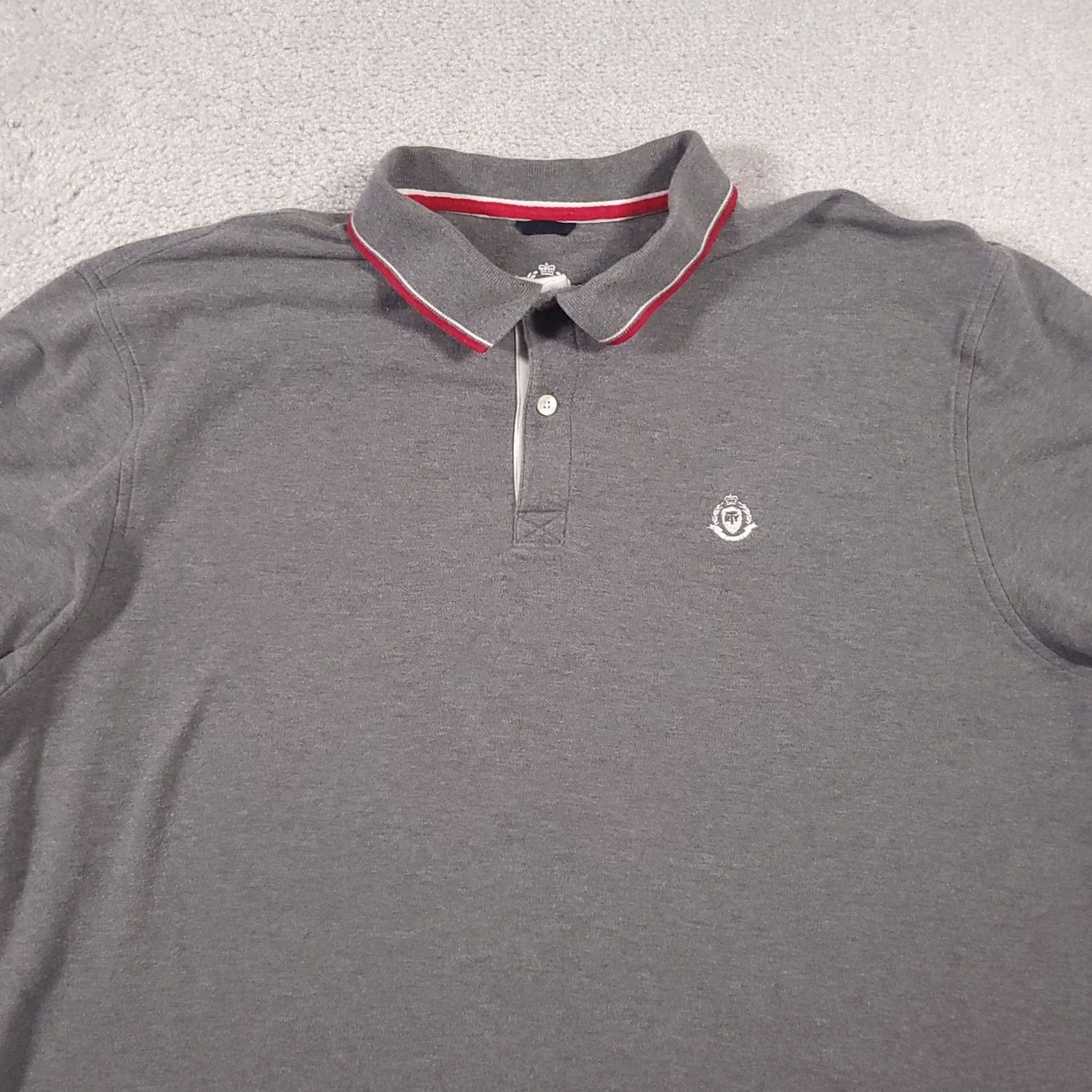 Vintage Trademark Polo Shirt Mens XXL 2XL Gray Golf Short Sleeve Size US XXL / EU 58 / 5 - 3 Thumbnail