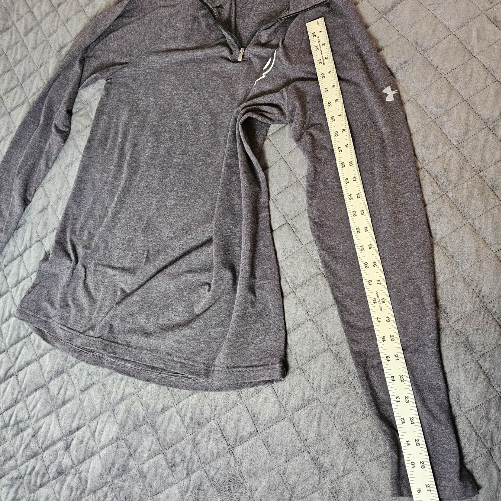 Under Armour UNDER ARMOUR LOOSE Men's Long Sleeve 1/4 Zip Pullover Sweater Gray Texas Tech Pullover Mock Neck Activewear Casual 1/4 Zip Size US M / EU 48-50 / 2 - 7 Thumbnail