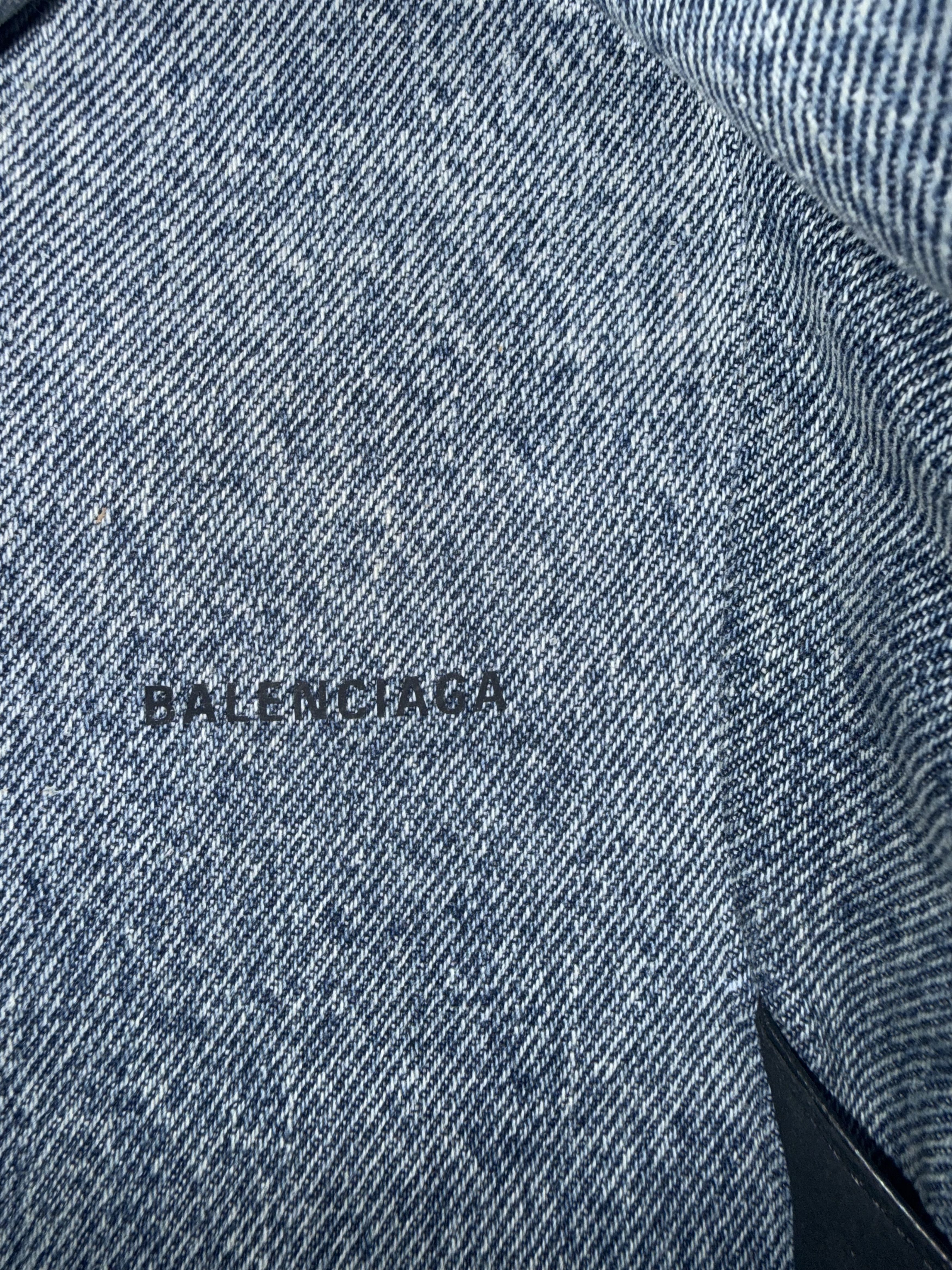 Balenciaga Calfskin Denim Babouche Mules Size US 7 / EU 40 - 10 Thumbnail