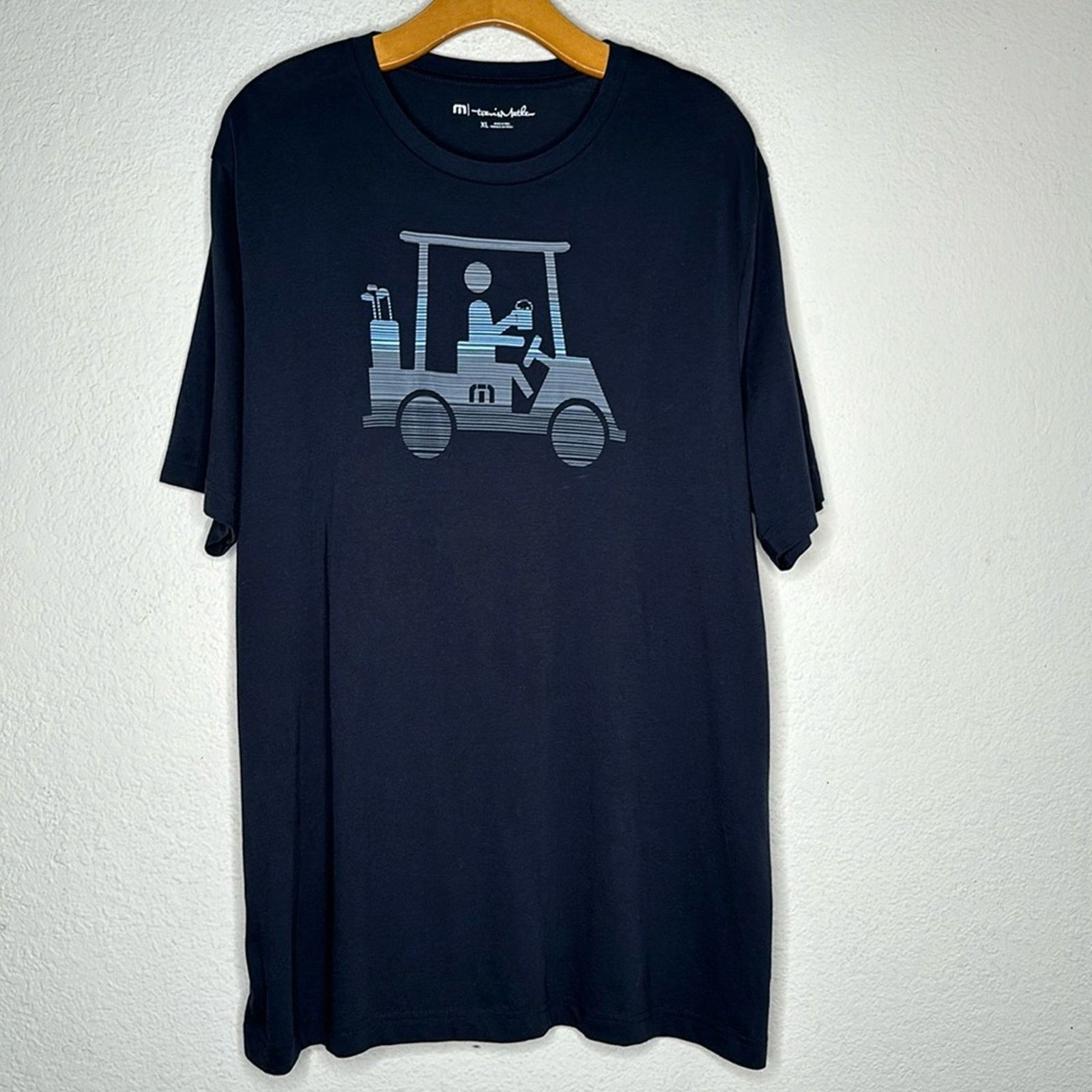 TravisMathew Travis Mathew Race You Tee Pima Cotton Blue Size XL Size US XL / EU 56 / 4 - 2 Thumbnail