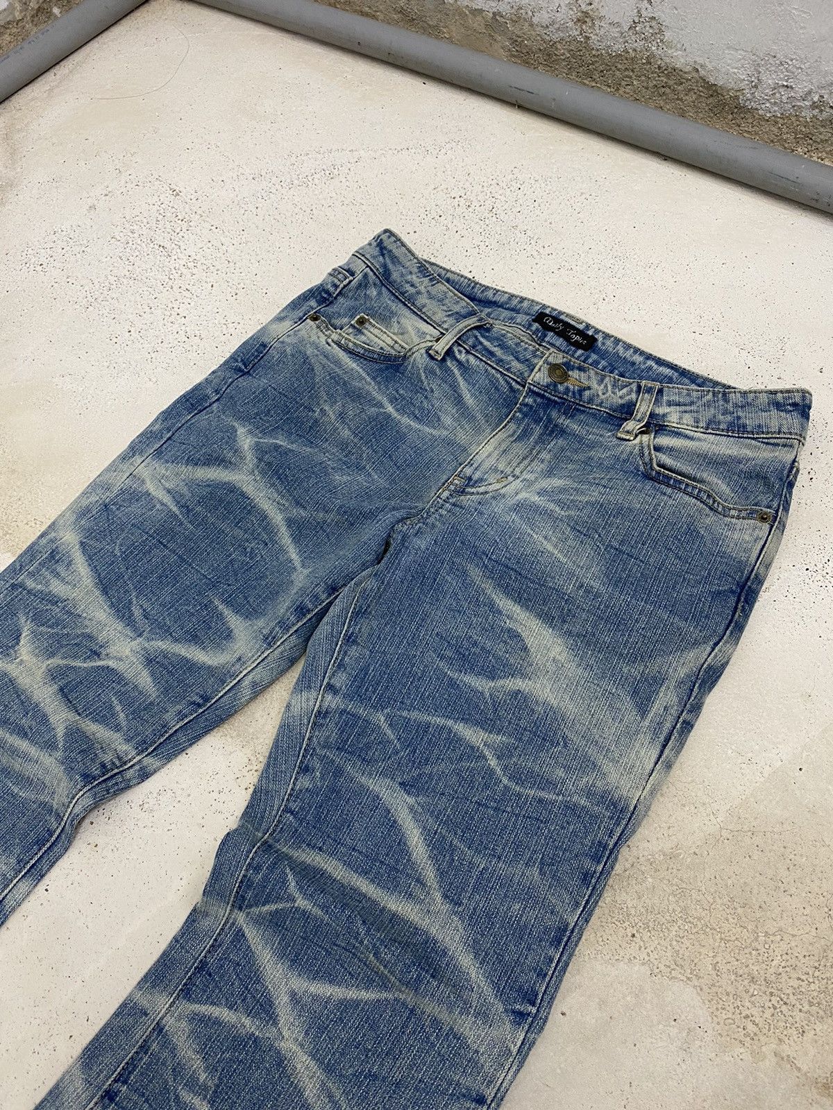 If Six Was Nine × Le Grande Bleu (L.G.B.) × Tornado Mart Retro Flare Daily Topics Unique Tie Dye Wash Effect Sparkli Size US 31 - 6 Thumbnail