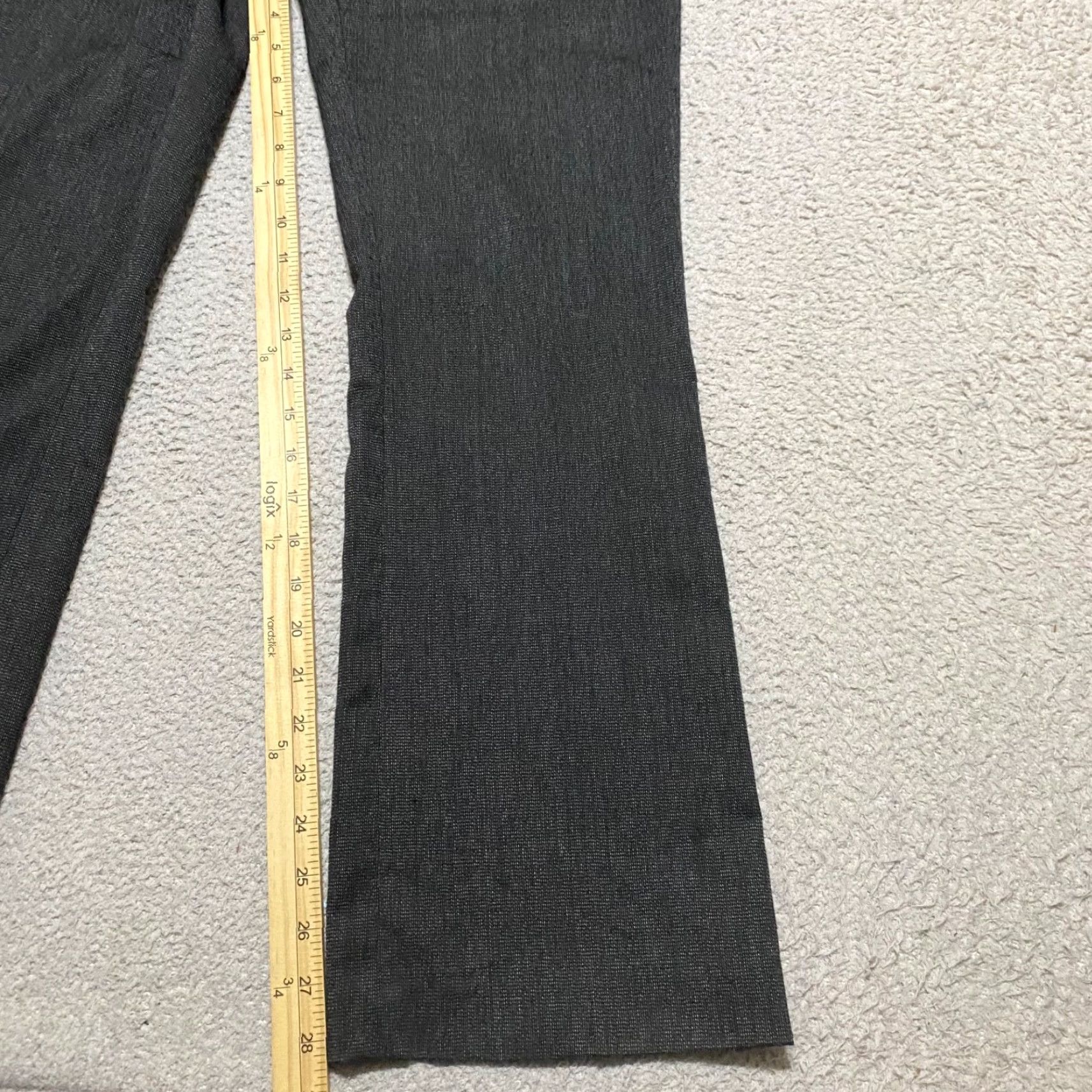 Calvin Klein Calvin Klein Dress Pants Womens Gray Flared Mid Rise Petite 4P Size 27" / US 4 / IT 40 - 6 Thumbnail