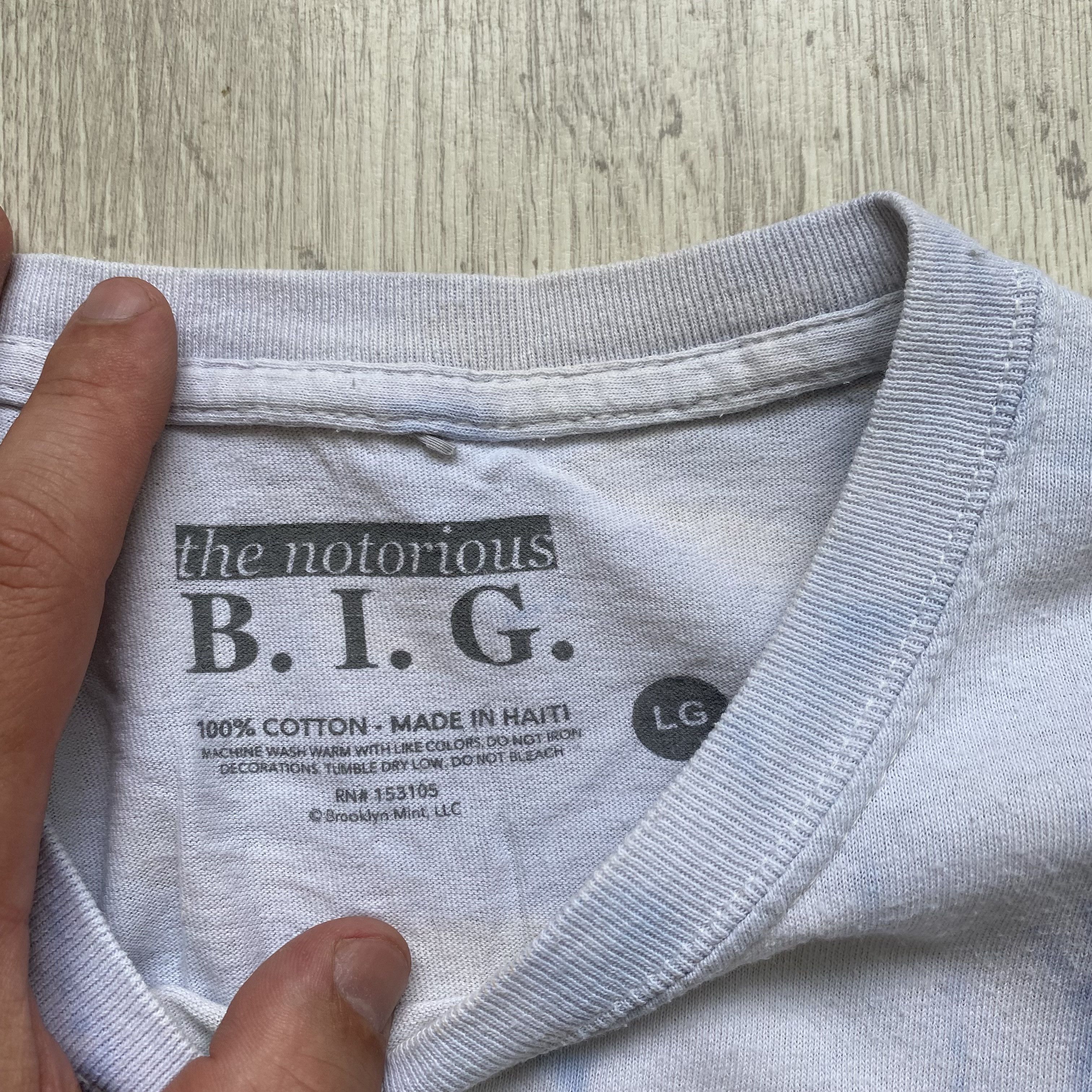 Rap Tees Vintage Notorious BIG T-shirt Rap tee Tie dye 50-cent 2 pac Size US L / EU 52-54 / 3 - 5 Thumbnail