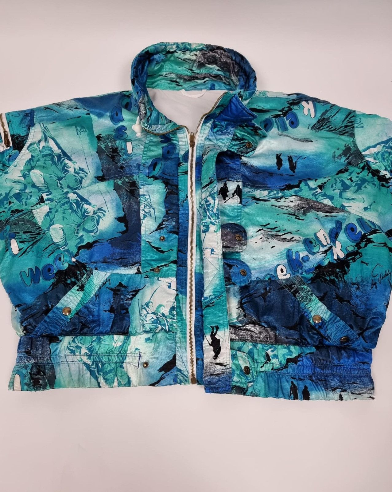 Japanese Brand × Vintage vintage cropped boxy bomber light jacket S M L womens Size S / US 4 / IT 40 - 6 Thumbnail