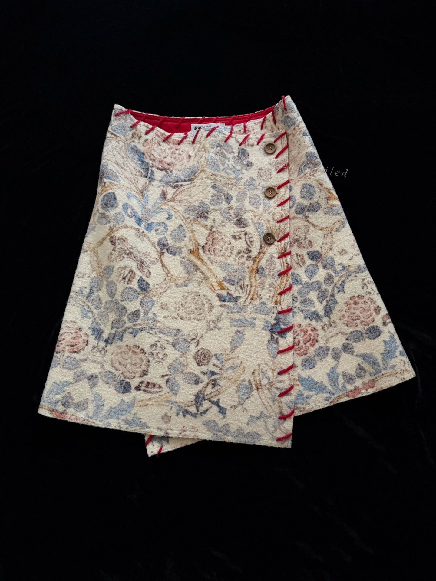 Issey Miyake Issey Miyake 2003 Wool Asymmetric Wrap Skirt Size 34" / US 12 / IT 48 - 1 Thumbnail