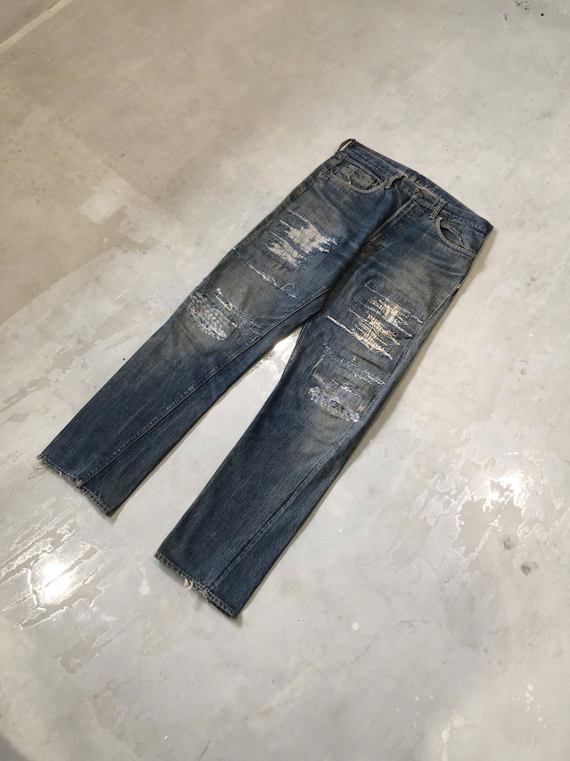 Levi's Vintage 1960s Levis 505 Denim Redline Selvedge Size US 32 / EU 48 - 3 Thumbnail
