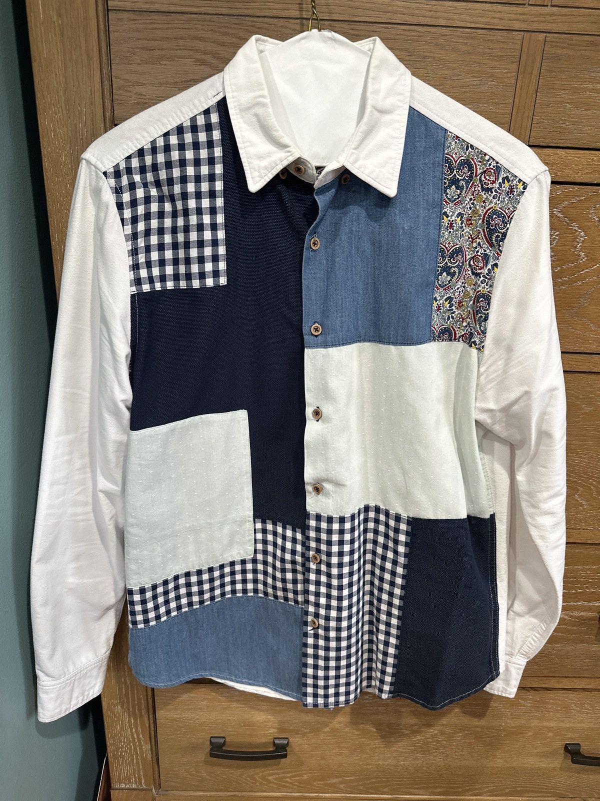 Desigual 2010s Desigual patchwork Button-up Size: L Size US L / EU 52-54 / 3 - 1 Thumbnail
