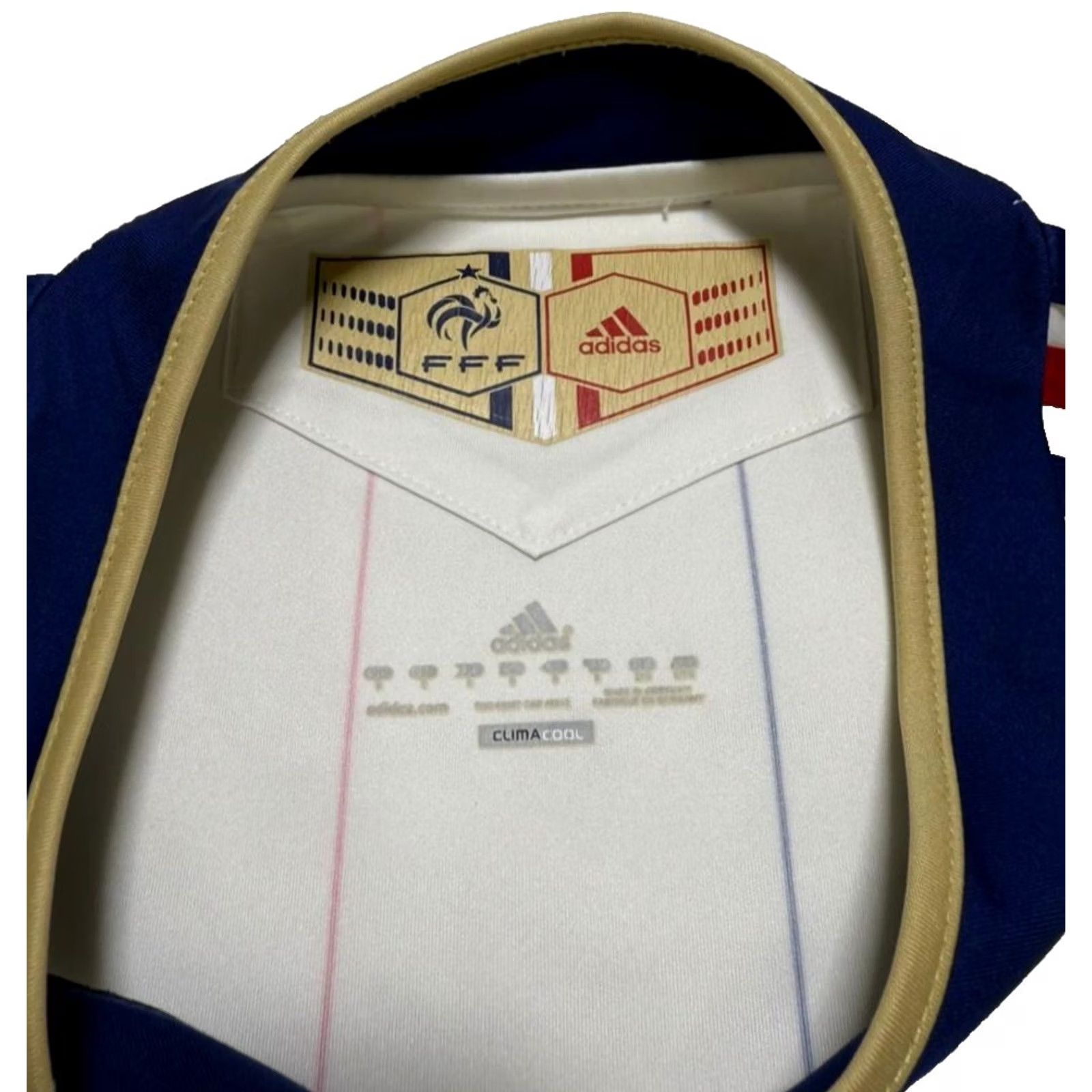 Adidas Adidas France World Cup Jersey | Men's Polo | Size: S | White Jersey Short Sleeve Soccer Shirt - Adidas Soccer Size US S / EU 44-46 / 1 - 7 Thumbnail