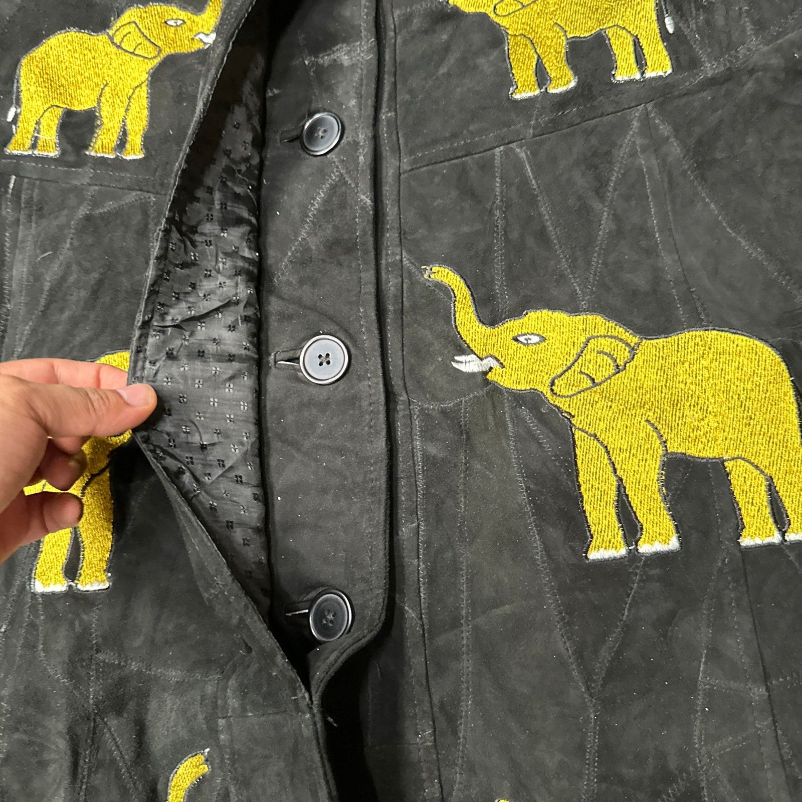 Other The African Star Leather Coat Jacket Womens Medium Elephant Size M / US 6-8 / IT 42-44 - 10 Thumbnail