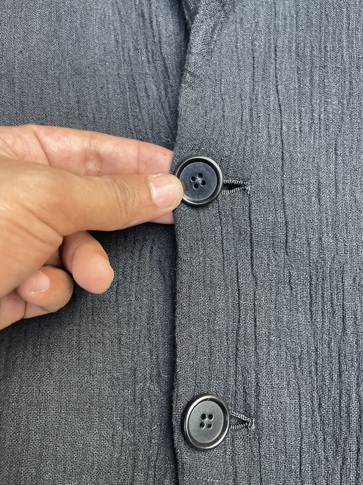 Designer × Gianfranco Ferre Gianfranco Ferré Made in Italy Textured Blazer - Black Size US S / EU 44-46 / 1 - 5 Thumbnail