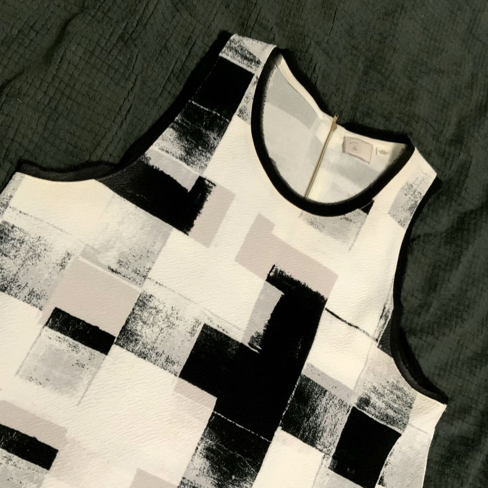 Anthropologie Anthropologie 9 His S'CL Top L Multicolor Geometric Sleeveless Casual Blouse Womens Size L / US 10 / IT 46 - 6 Thumbnail