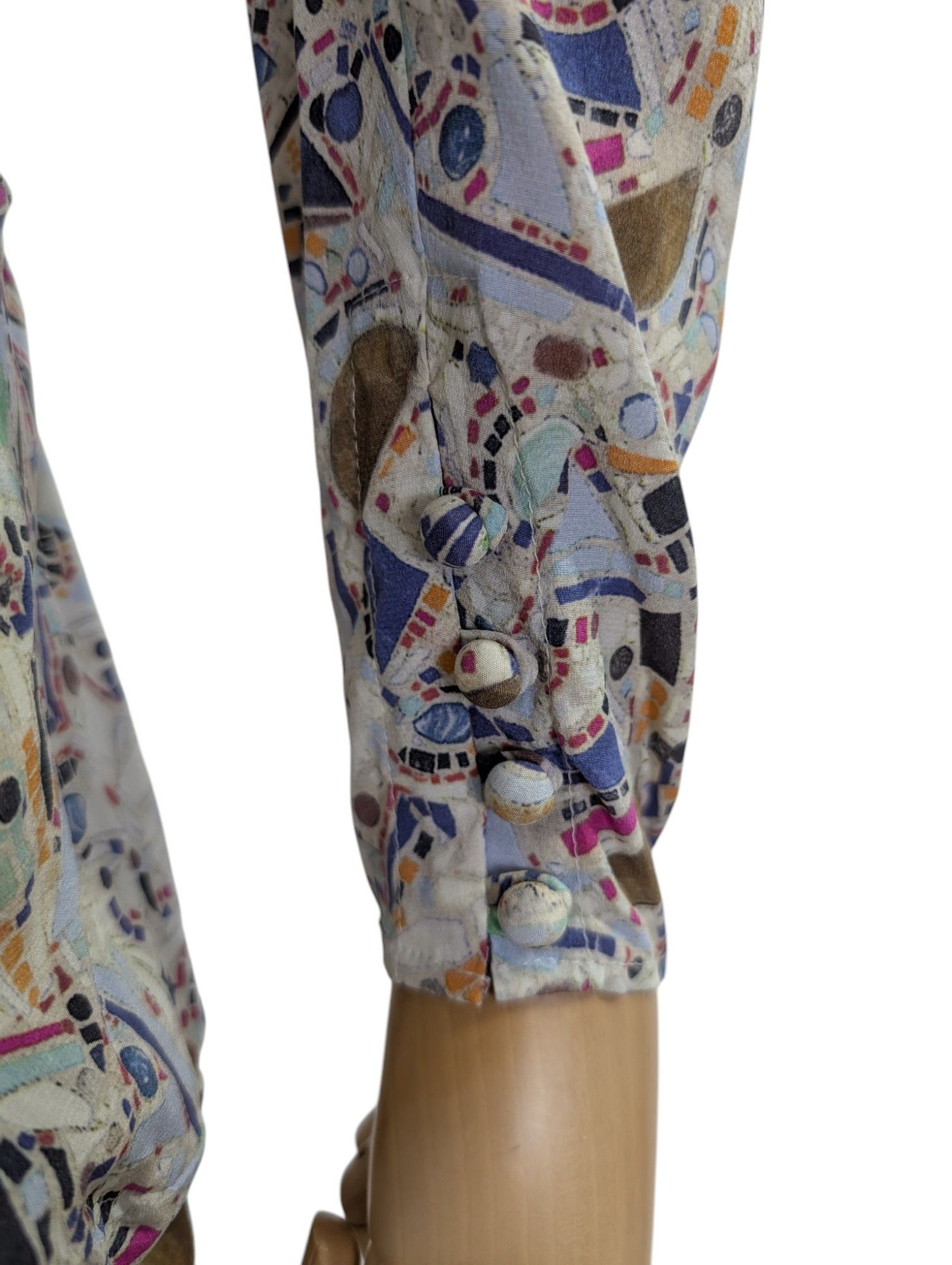 Isabel Marant Floral Print Long Sleeves Dress With Draping End Size XS / US 0-2 / IT 36-38 - 5 Thumbnail