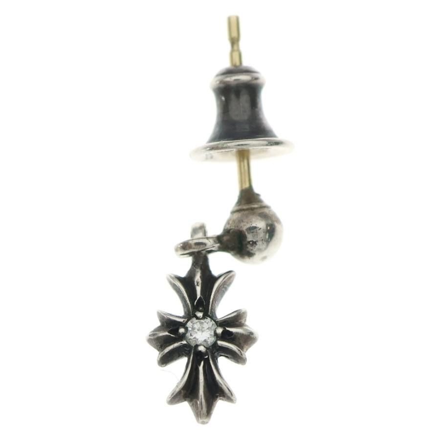 Chrome Hearts Chrome Hearts Diamond Tiny CH Cross Drop Earring Size ONE SIZE - 1 Thumbnail