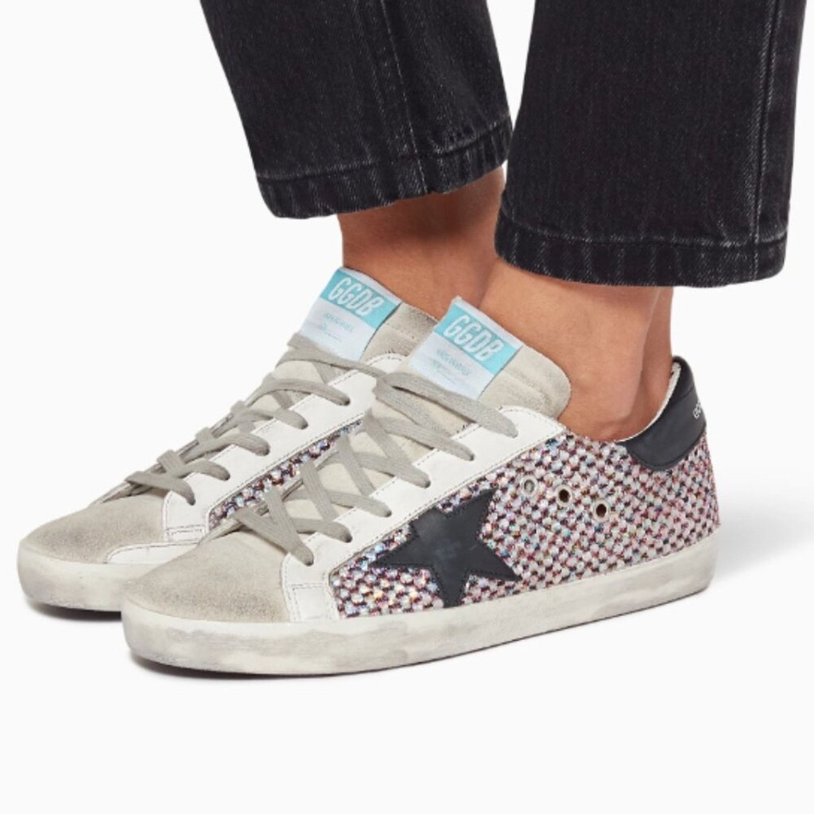 Golden Goose in multicolor fabric with metallic cotton