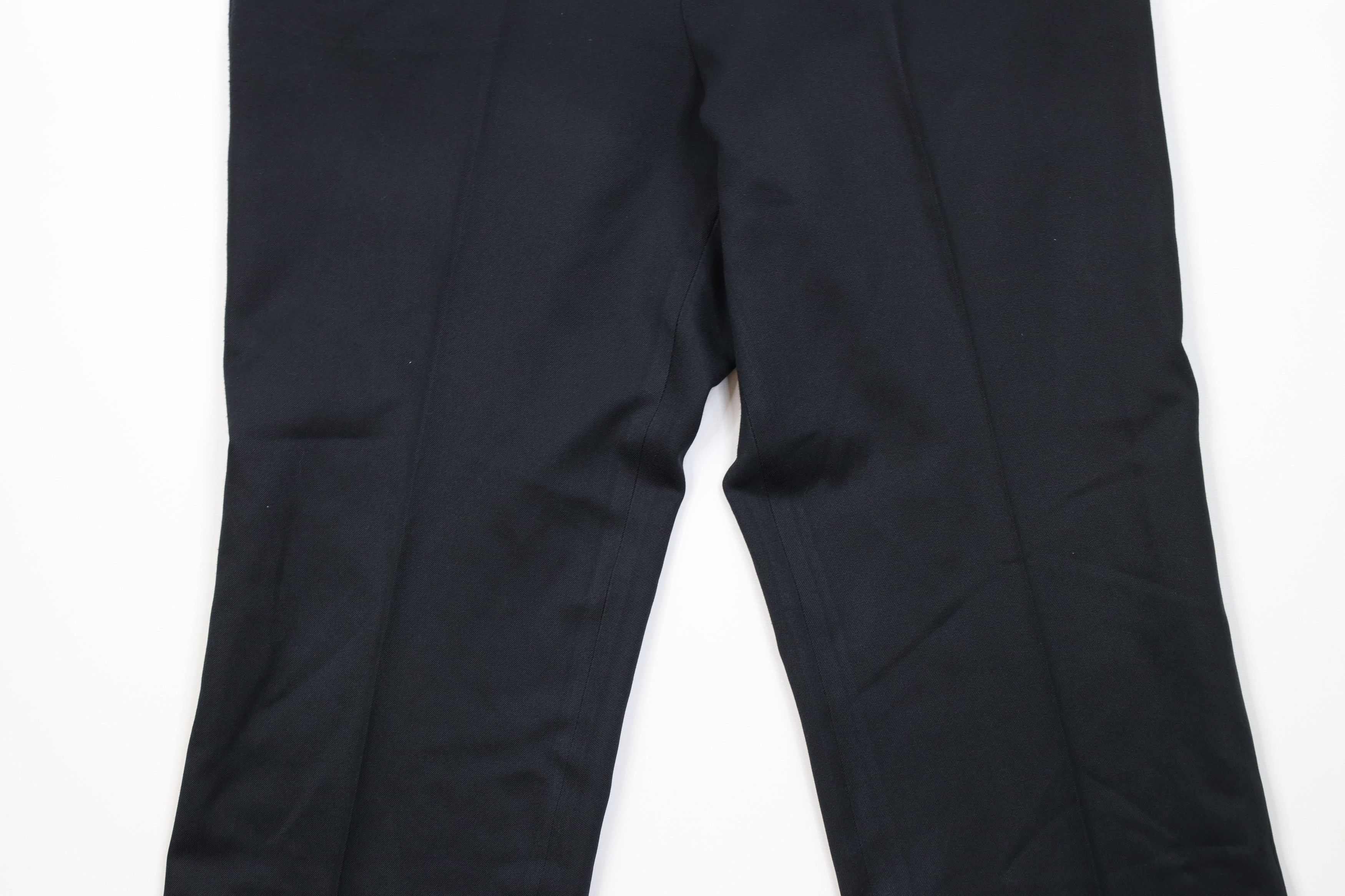 Vintage Vintage 70s Streetwear Knit Wide Leg Chino Pants Black USA Size US 34 / EU 50 - 3 Thumbnail