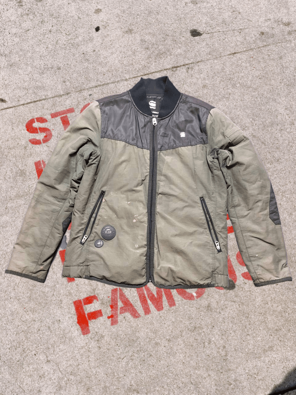 metal logo Size L Vintage Jacket G-Star Raw Streetwear