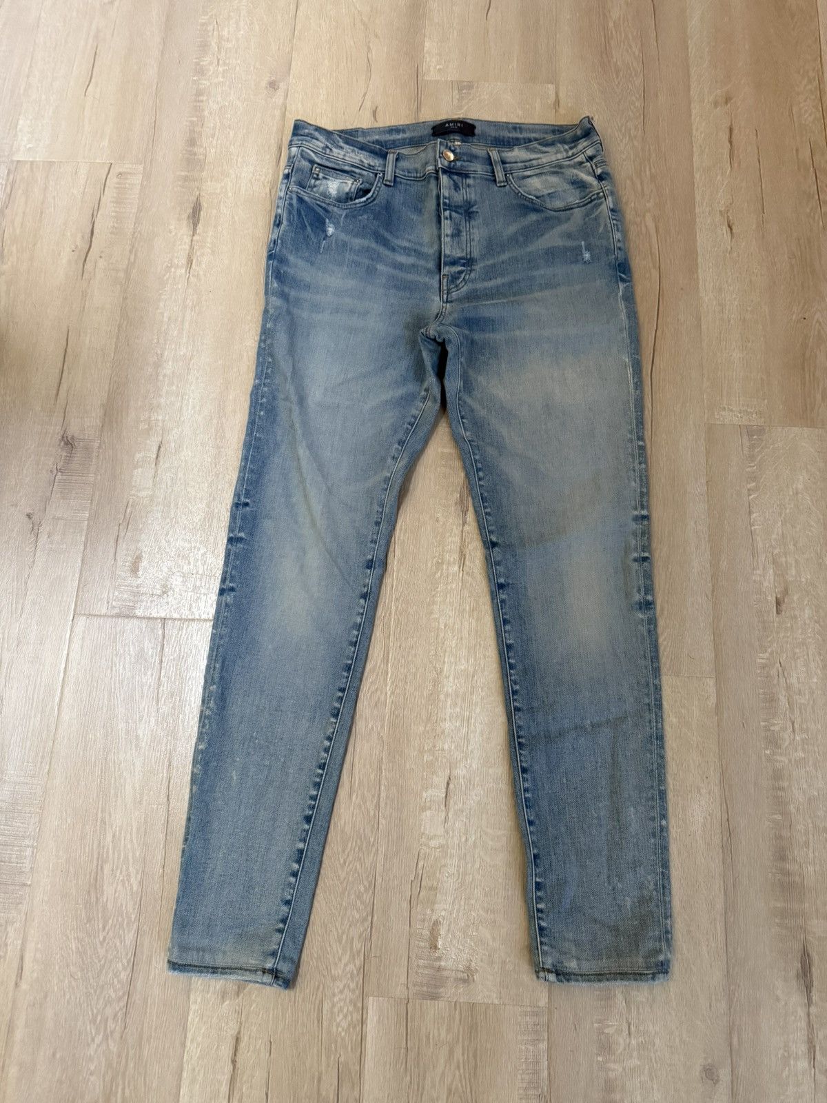 Amiri Amiri mx1 light blue washed jeans Size US 36 / EU 52 - 1 Thumbnail