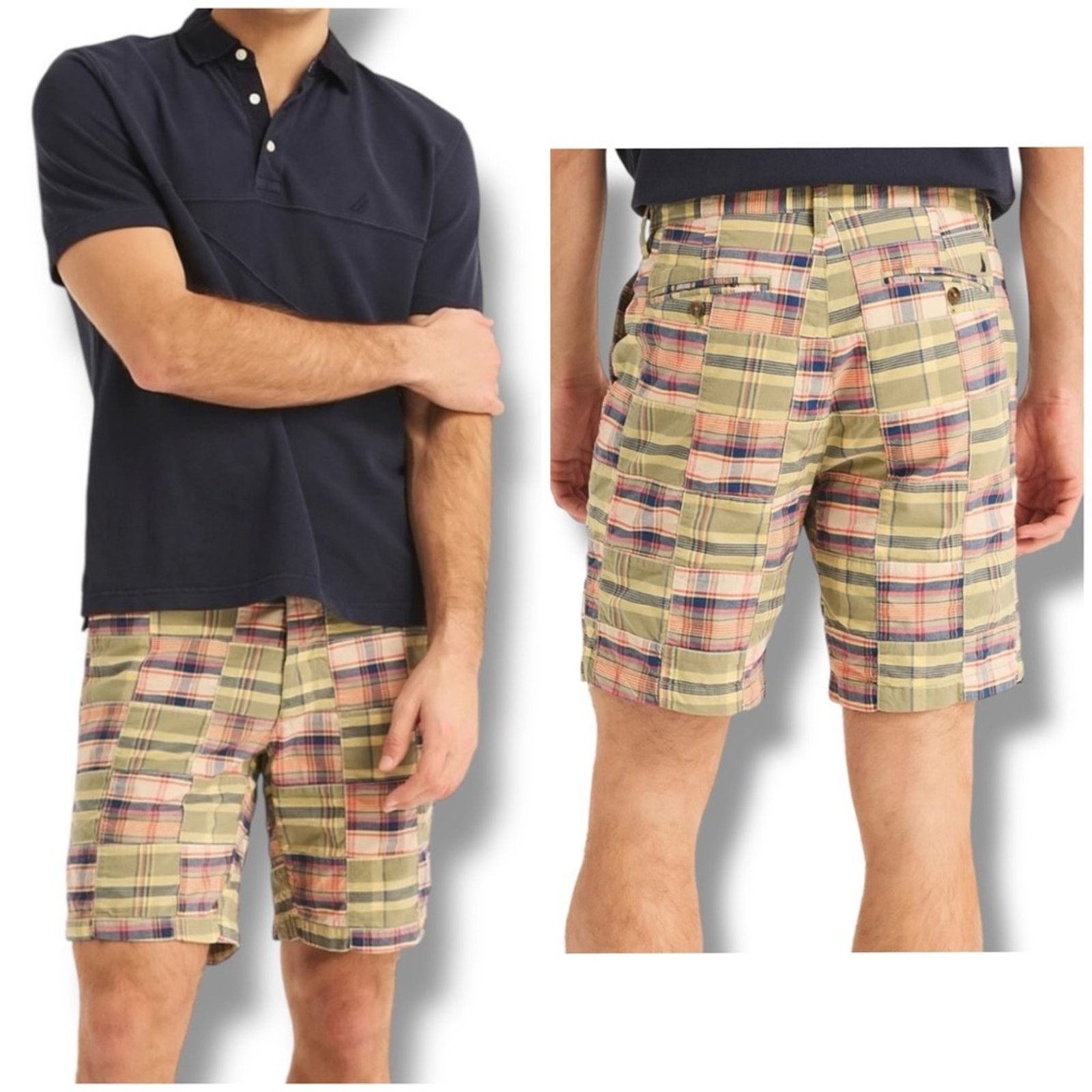 Nautica Nautica Sagefields Spring men's plaid patchwork shorts NEW Size US 38 / EU 54 - 1 Thumbnail