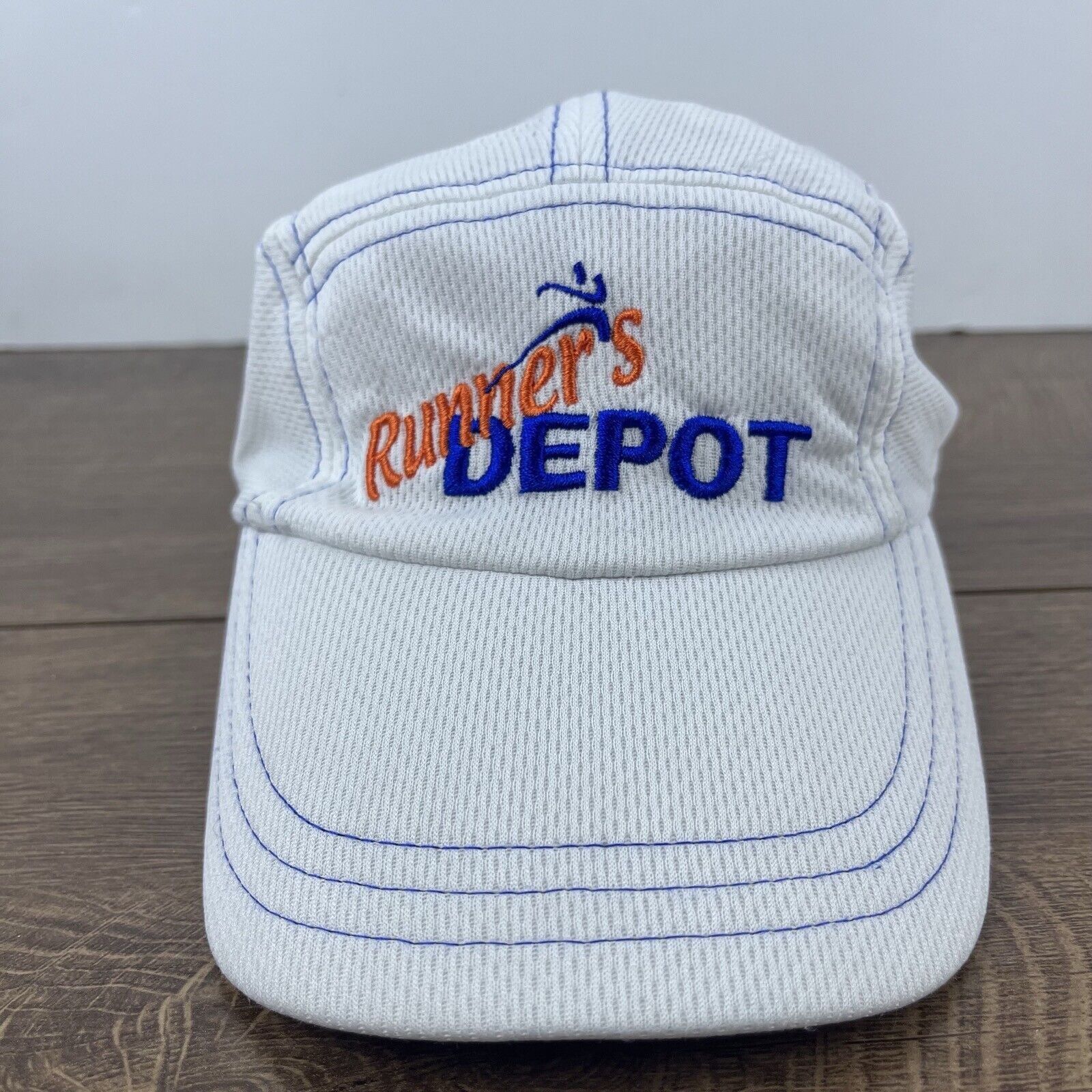 Other Runners Depot Hat Running Hat White Adjustable Hat White Adu Size ONE SIZE - 3 Thumbnail