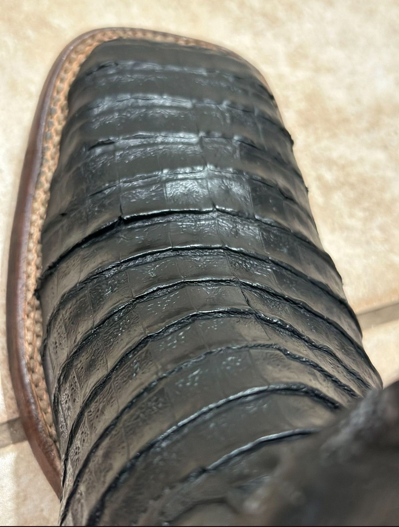 Vintage Crocodile boots Size US 6.5 / EU 39-40 - 3 Thumbnail