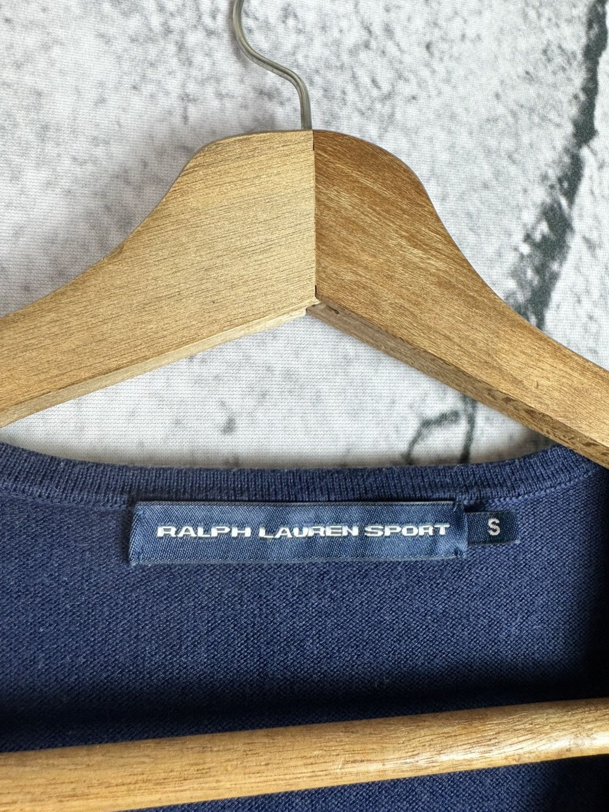 Polo Ralph Lauren Vintage Ralph Lauren Big Logo v neck Sweater Size S / US 4 / IT 40 - 3 Thumbnail