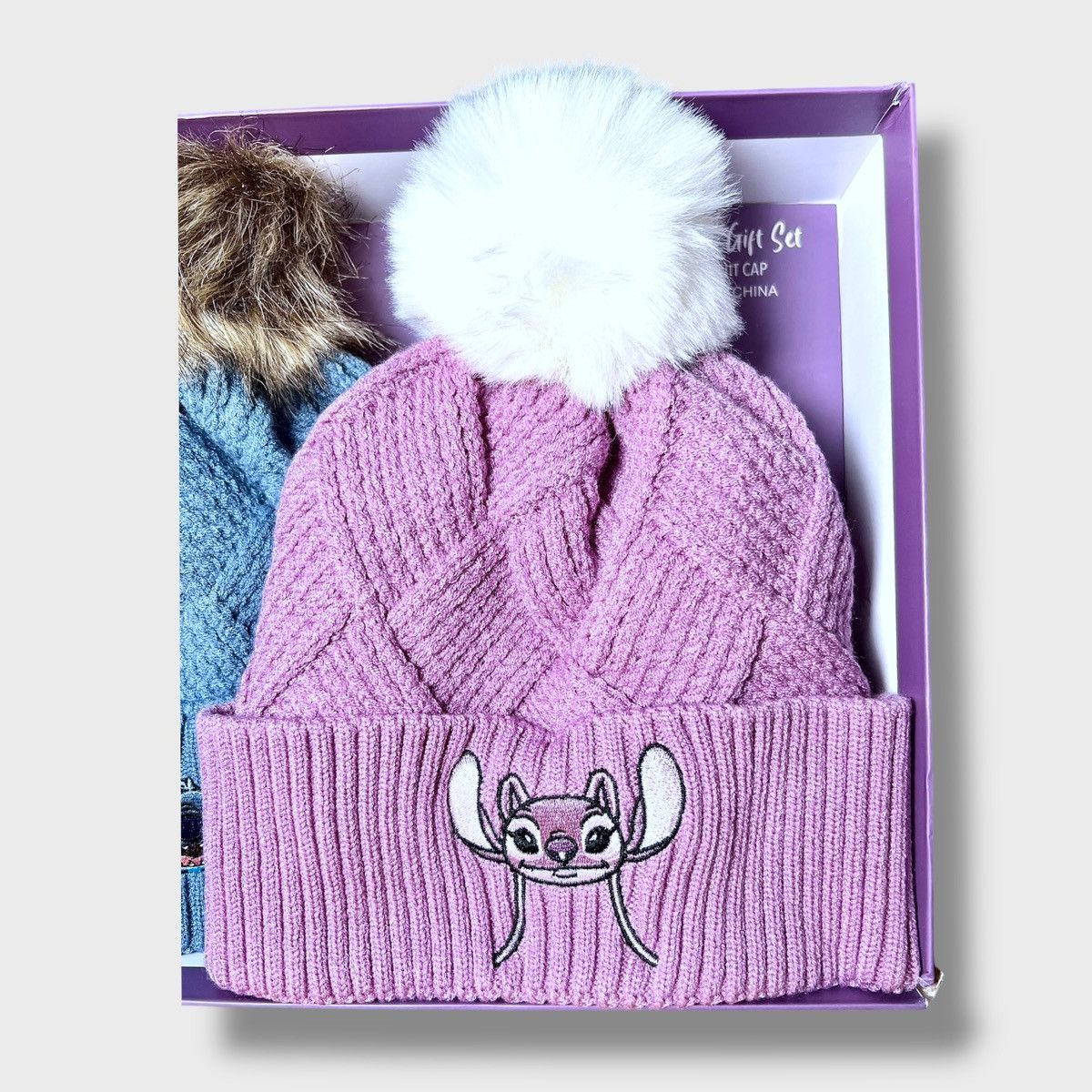 Disney Disney Stitch Girls Soft Beanies Faux Fur Pom 2 pack Size ONE SIZE - 8 Thumbnail